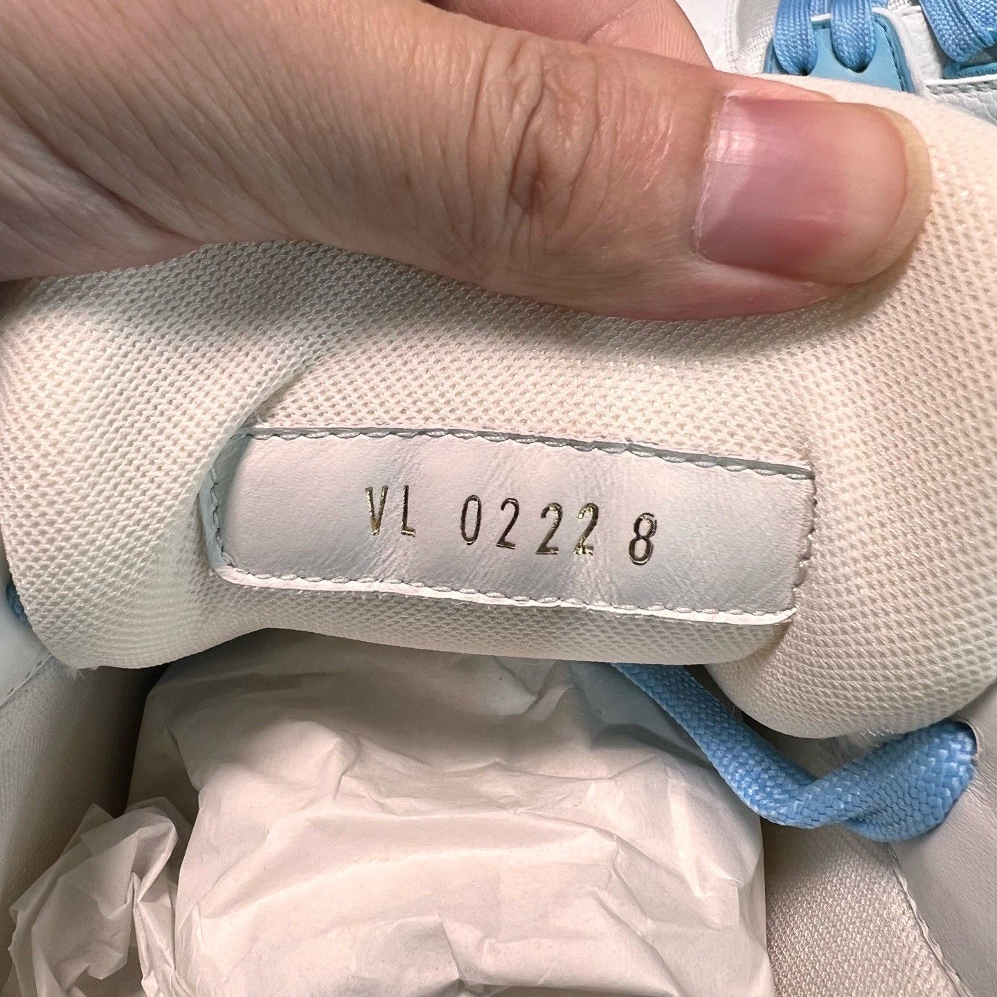 Louis Vuitton LV Trainer Baby Blue White Sneakers Size US 10 / EU 43 - 7 Thumbnail