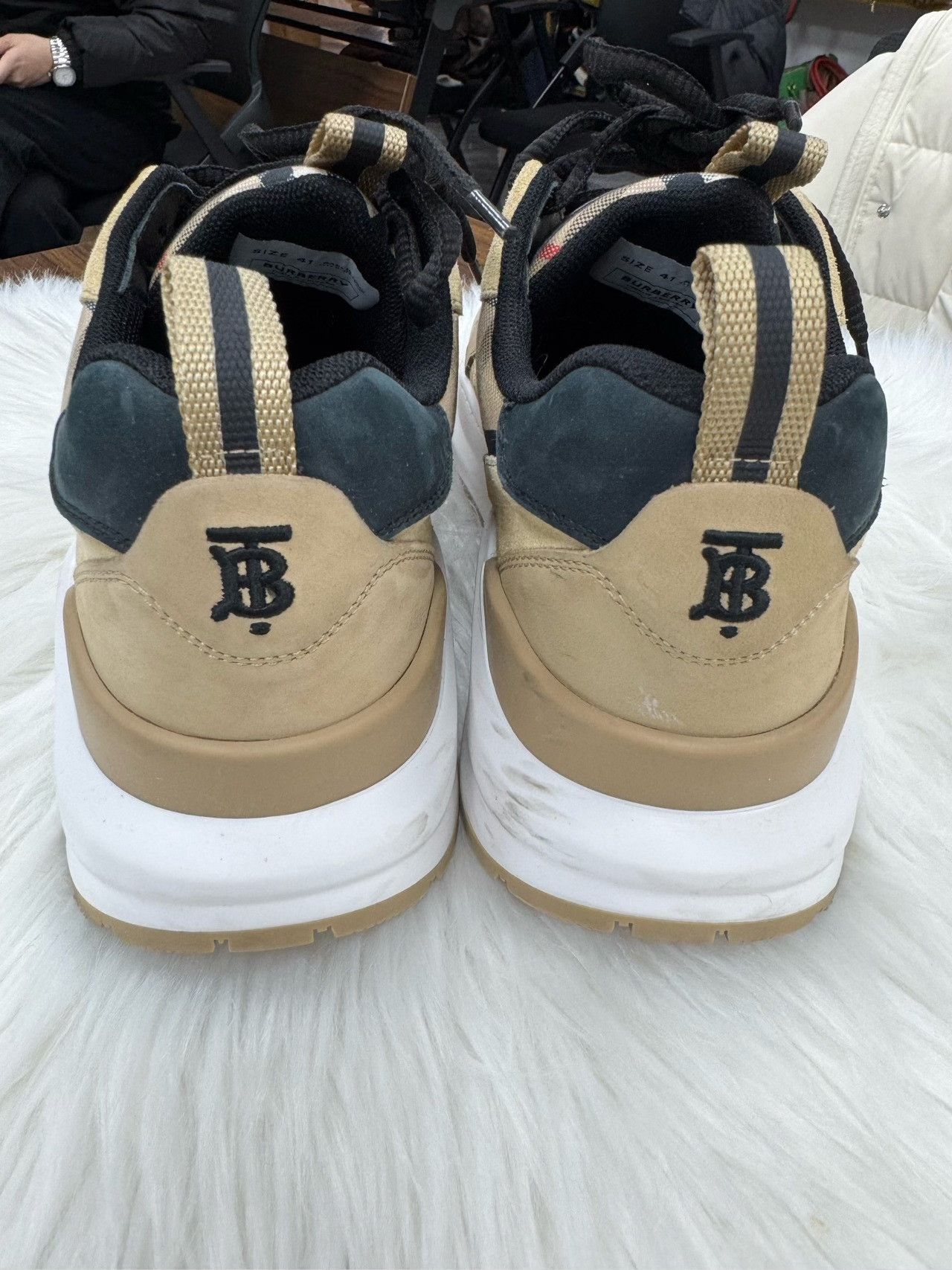 Burberry Burberry Classic Checkered Low-Top Sneakers Size US 8 / EU 41 - 3 Thumbnail