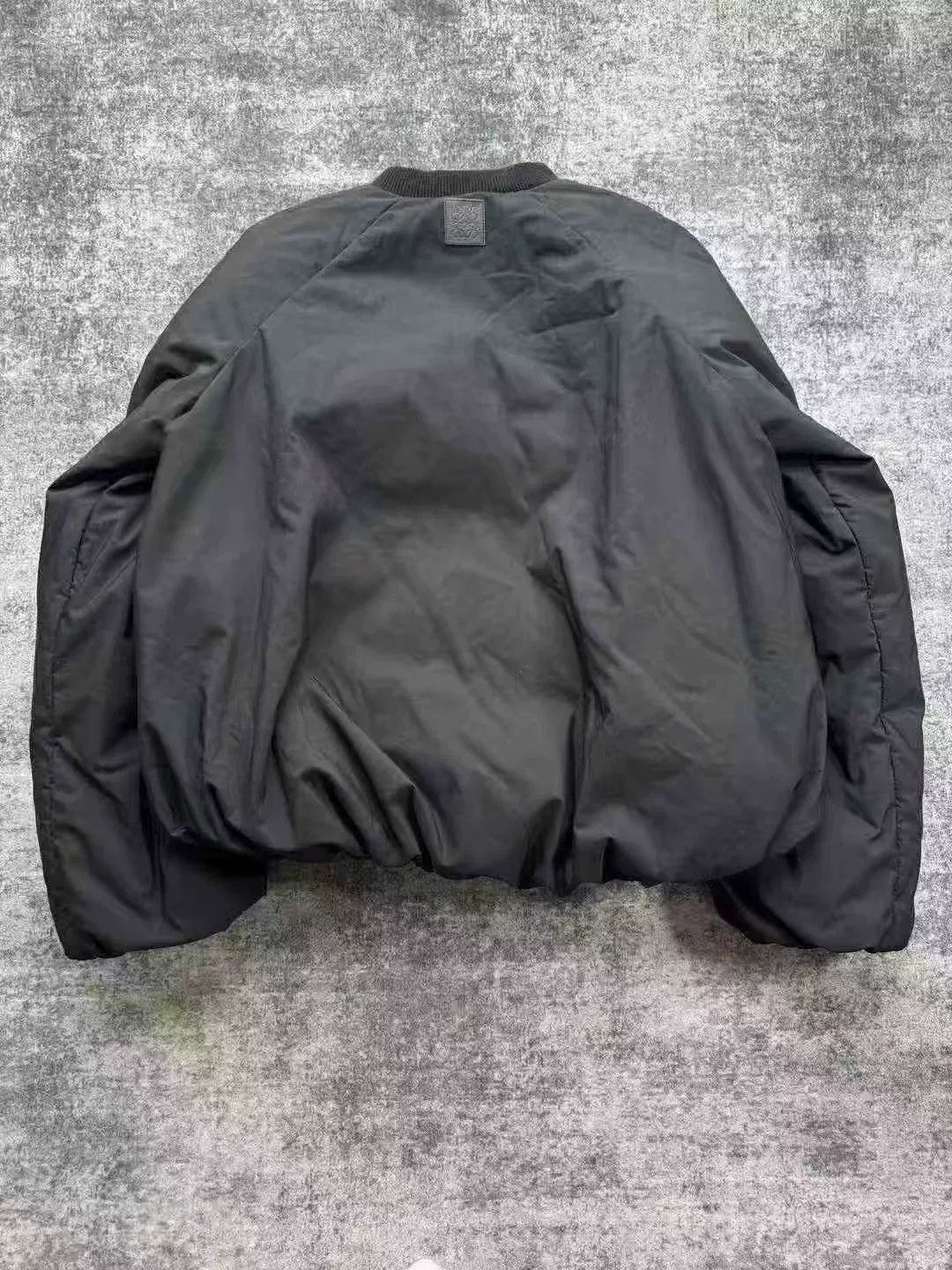 Loewe Loewe Black Bomber Leather Label Down Jacket Size US M / EU 48-50 / 2 - 2 Thumbnail