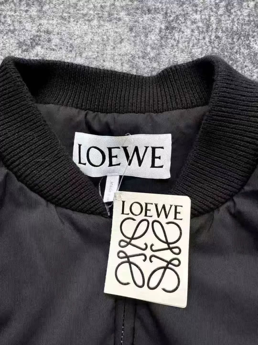 Loewe Loewe Black Bomber Leather Label Down Jacket Size US M / EU 48-50 / 2 - 3 Thumbnail