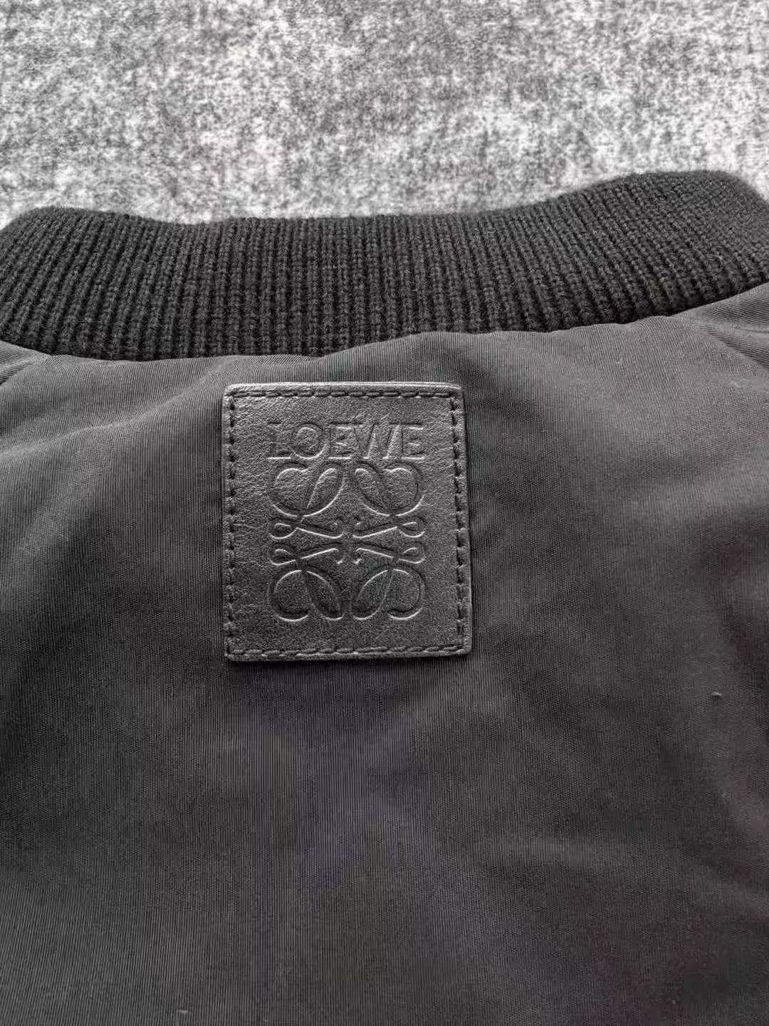 Loewe Loewe Black Bomber Leather Label Down Jacket Size US M / EU 48-50 / 2 - 4 Thumbnail