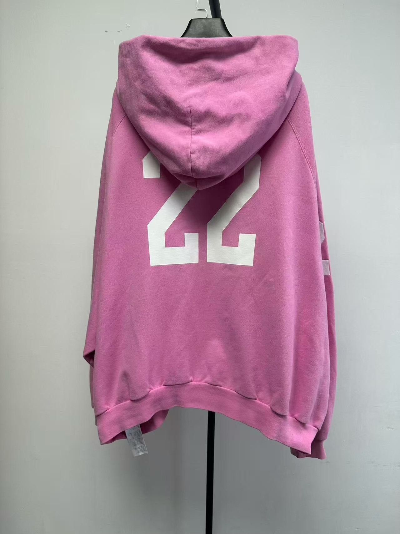 Balenciaga Balenciaga Pink Zip-Up Embroidered Hoodie Size US M / EU 48-50 / 2 - 2 Thumbnail