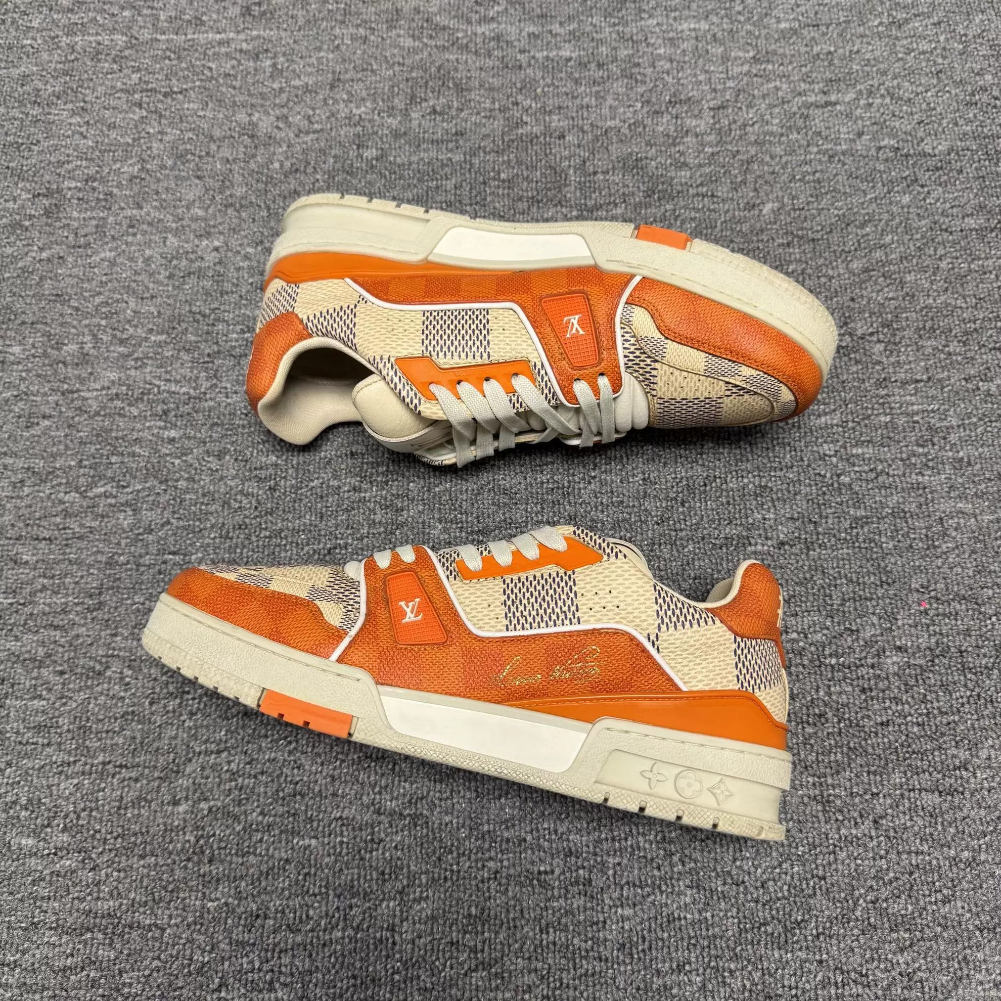 Louis Vuitton Louis Vuitton Trainer Low-Top Orange Sneakers Size US 7.5 / EU 40-41 - 6 Thumbnail
