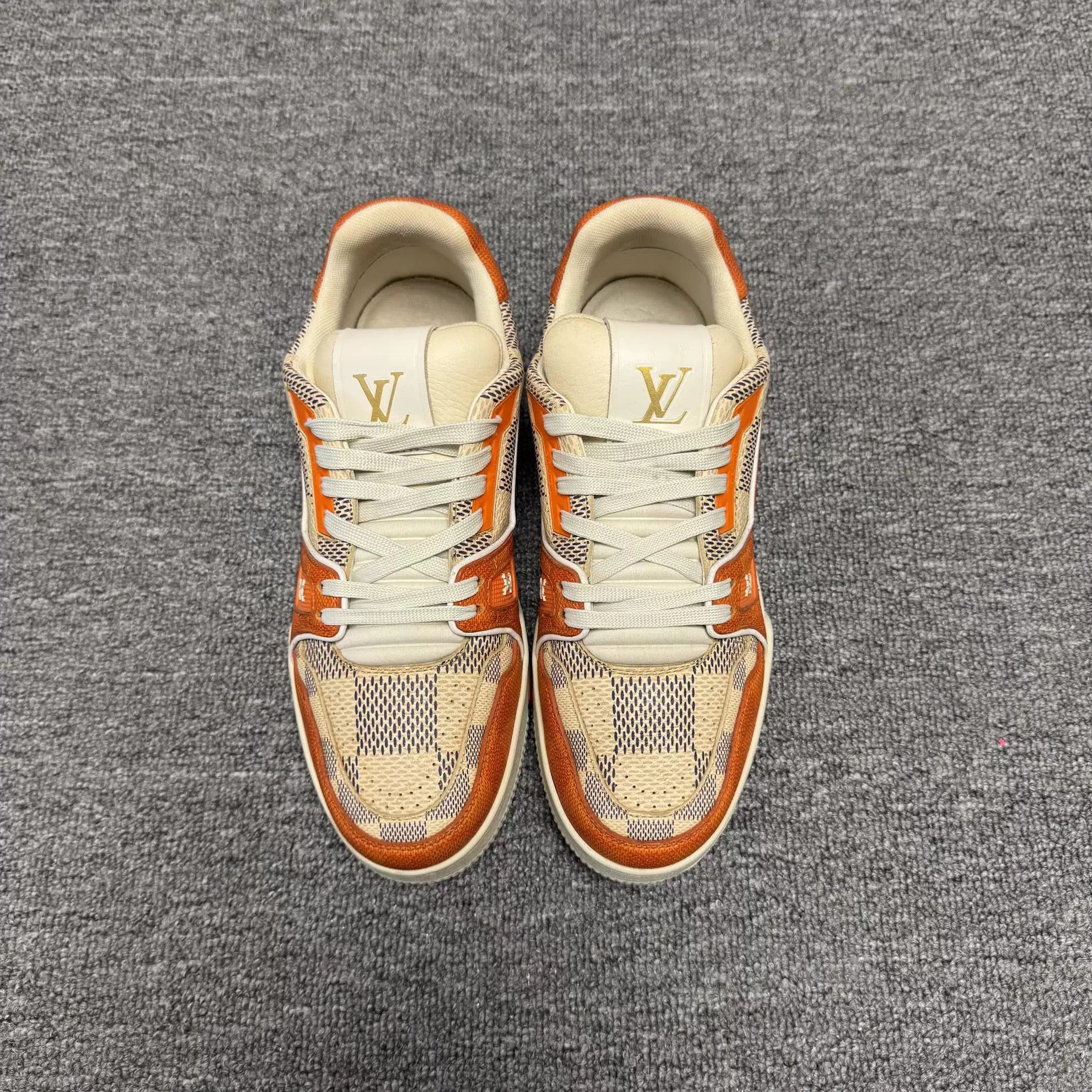 Louis Vuitton Louis Vuitton Trainer Low-Top Orange Sneakers Size US 7.5 / EU 40-41 - 2 Thumbnail
