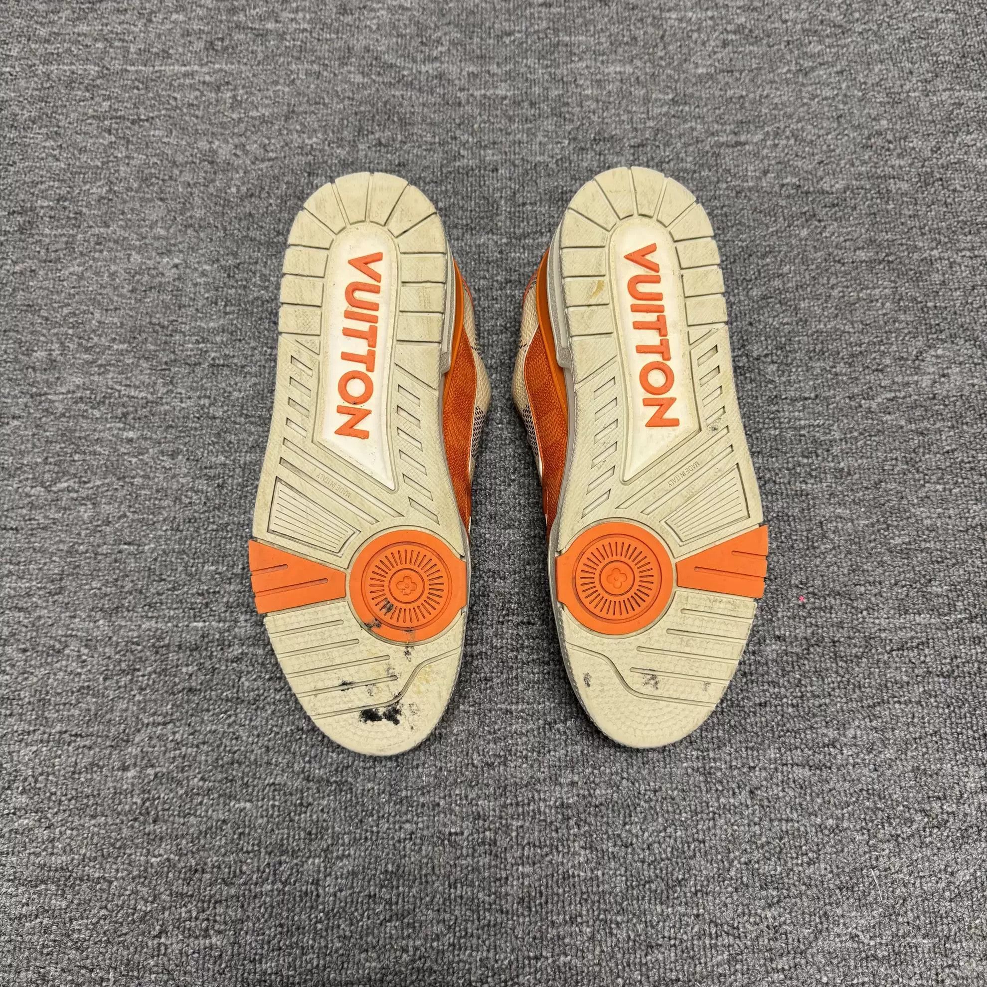 Louis Vuitton Louis Vuitton Trainer Low-Top Orange Sneakers Size US 7.5 / EU 40-41 - 4 Thumbnail