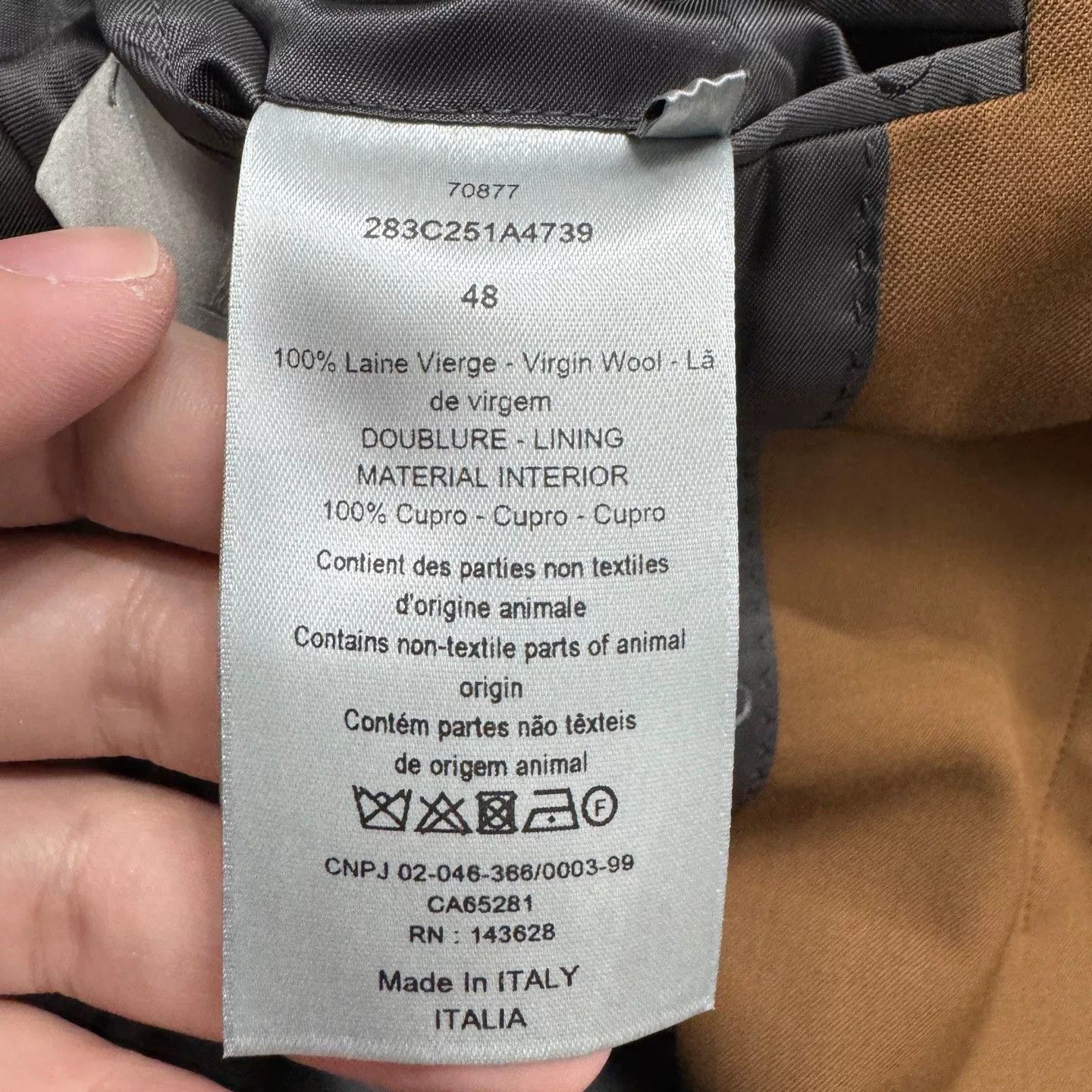 Dior Dior Brown Wool Blazer Size US M / EU 48-50 / 2 - 6 Thumbnail