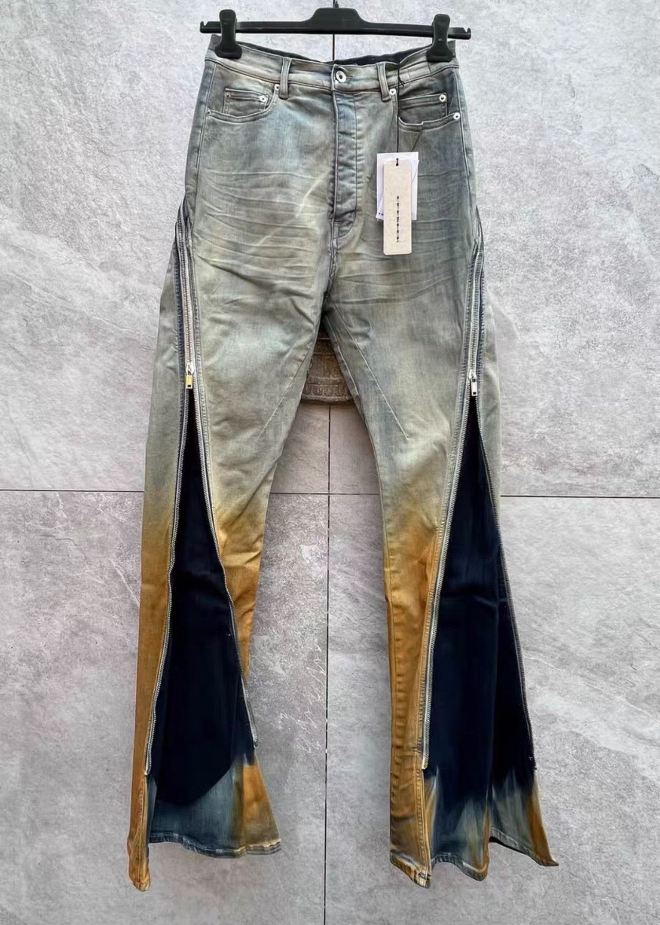 Rick Owens Rick Owens Flared Side Zip Pants Size US 30 / EU 46 - 2 Thumbnail