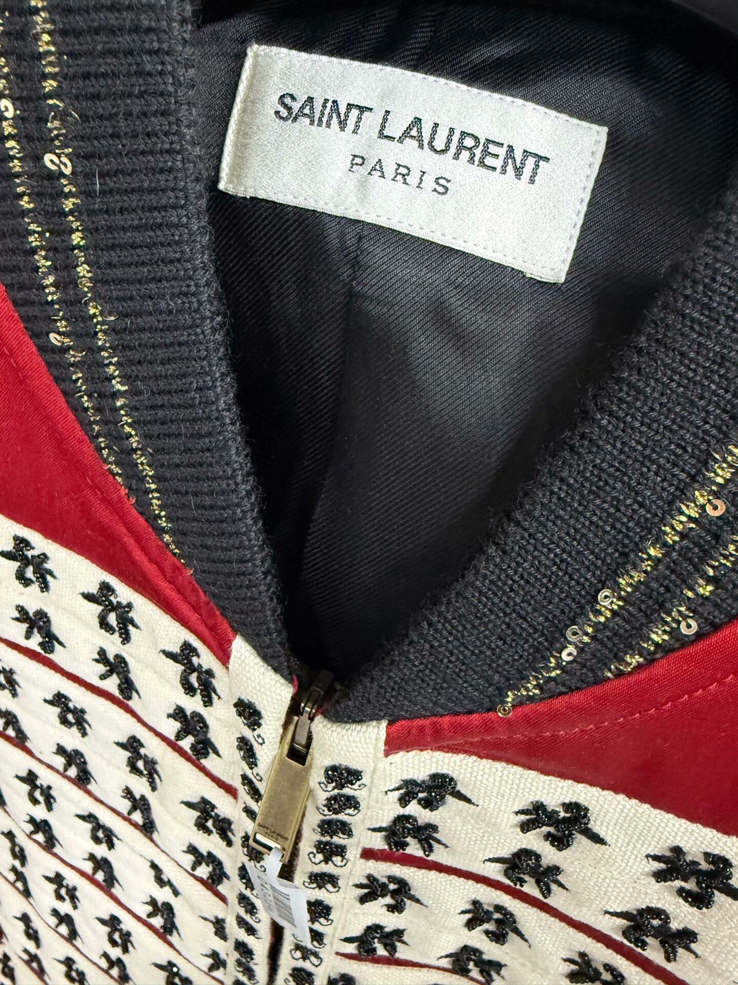 Saint Laurent Paris Saint Laurent Red Silk Court Jacket Size US M / EU 48-50 / 2 - 3 Thumbnail