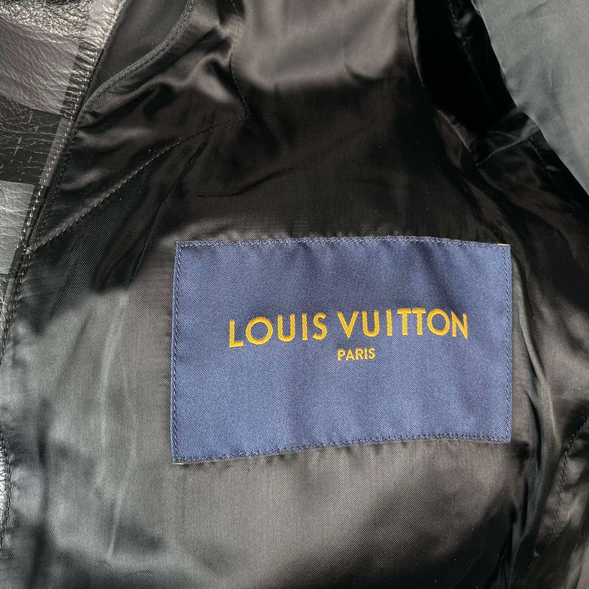 Louis Vuitton Louis Vuitton Checkered Leather Jacket Size US S / EU 44-46 / 1 - 9 Thumbnail