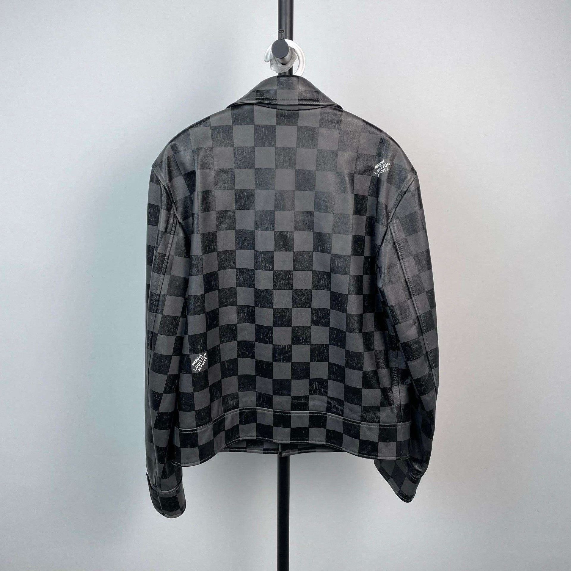 Louis Vuitton Louis Vuitton Checkered Leather Jacket Size US S / EU 44-46 / 1 - 7 Thumbnail