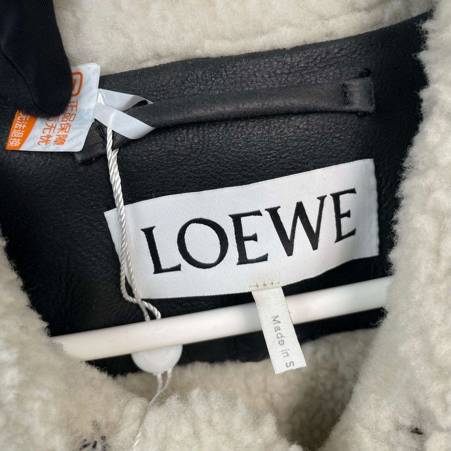 Loewe Loewe Black Leather Jacket with Fur Collar Size US S / EU 44-46 / 1 - 9 Thumbnail