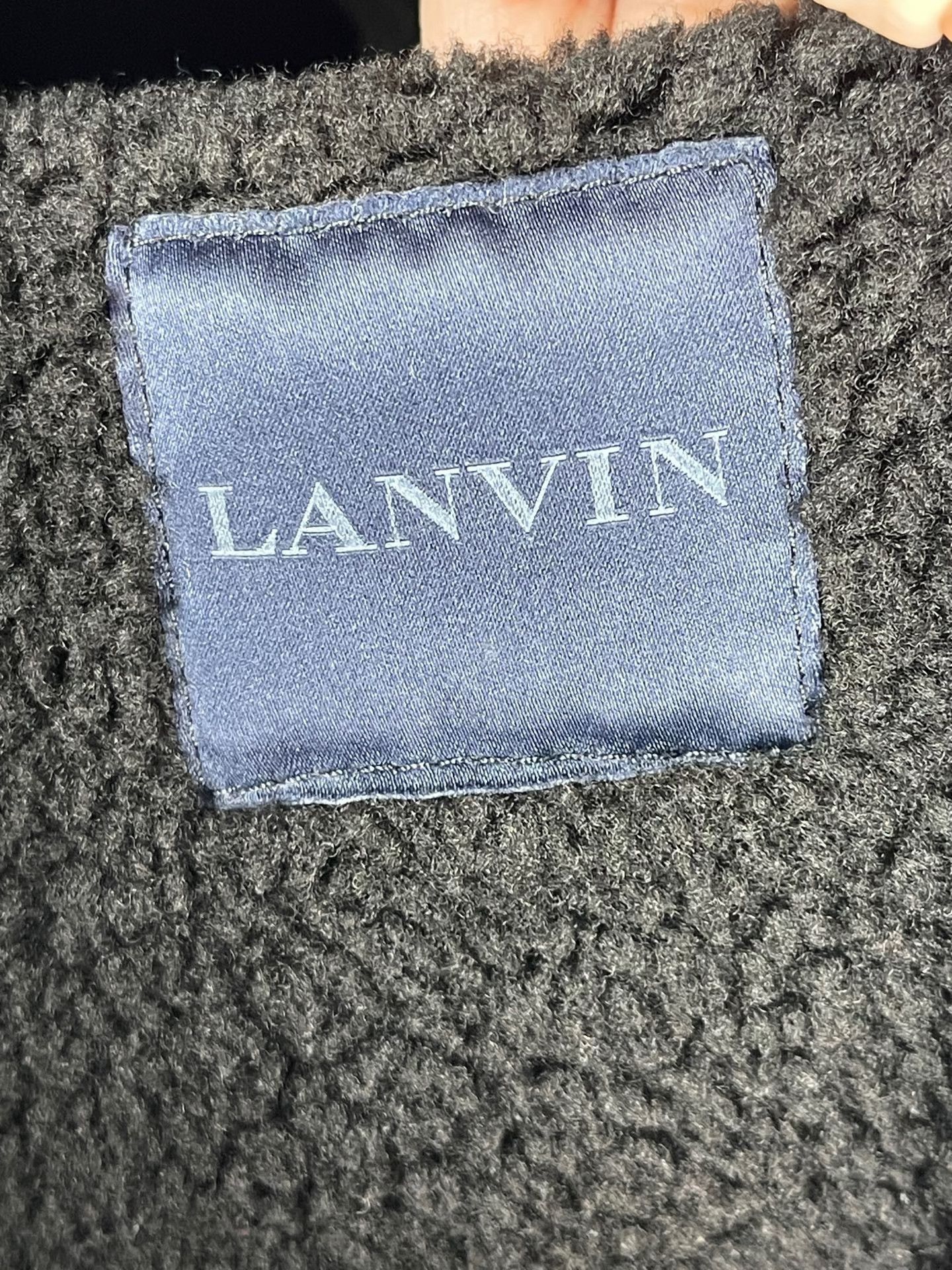 Lanvin Lanvin Black Fur Leather Jacket Size US M / EU 48-50 / 2 - 6 Thumbnail