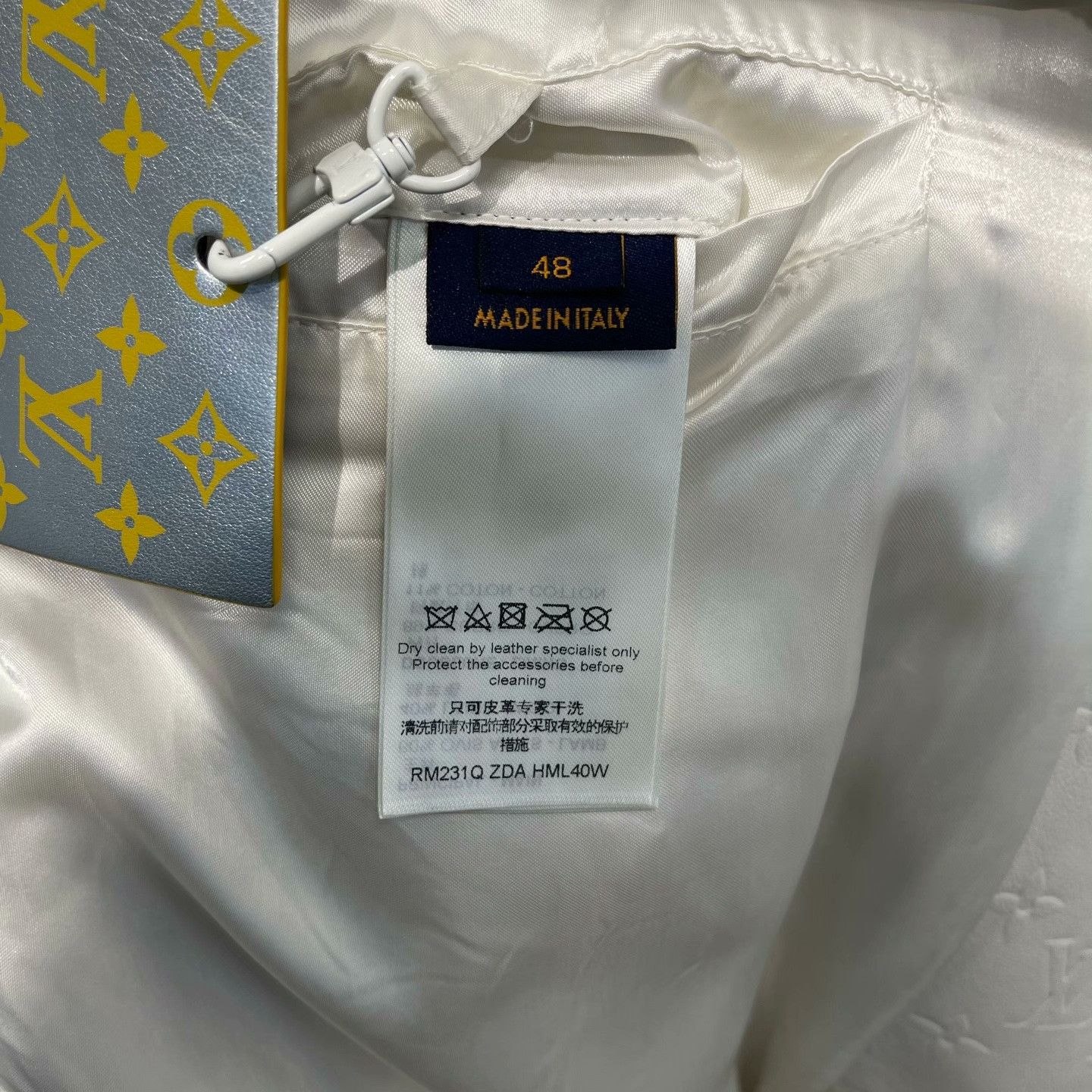 Louis Vuitton LV Monogram Print Leather Trim Jacket Size US M / EU 48-50 / 2 - 4 Thumbnail