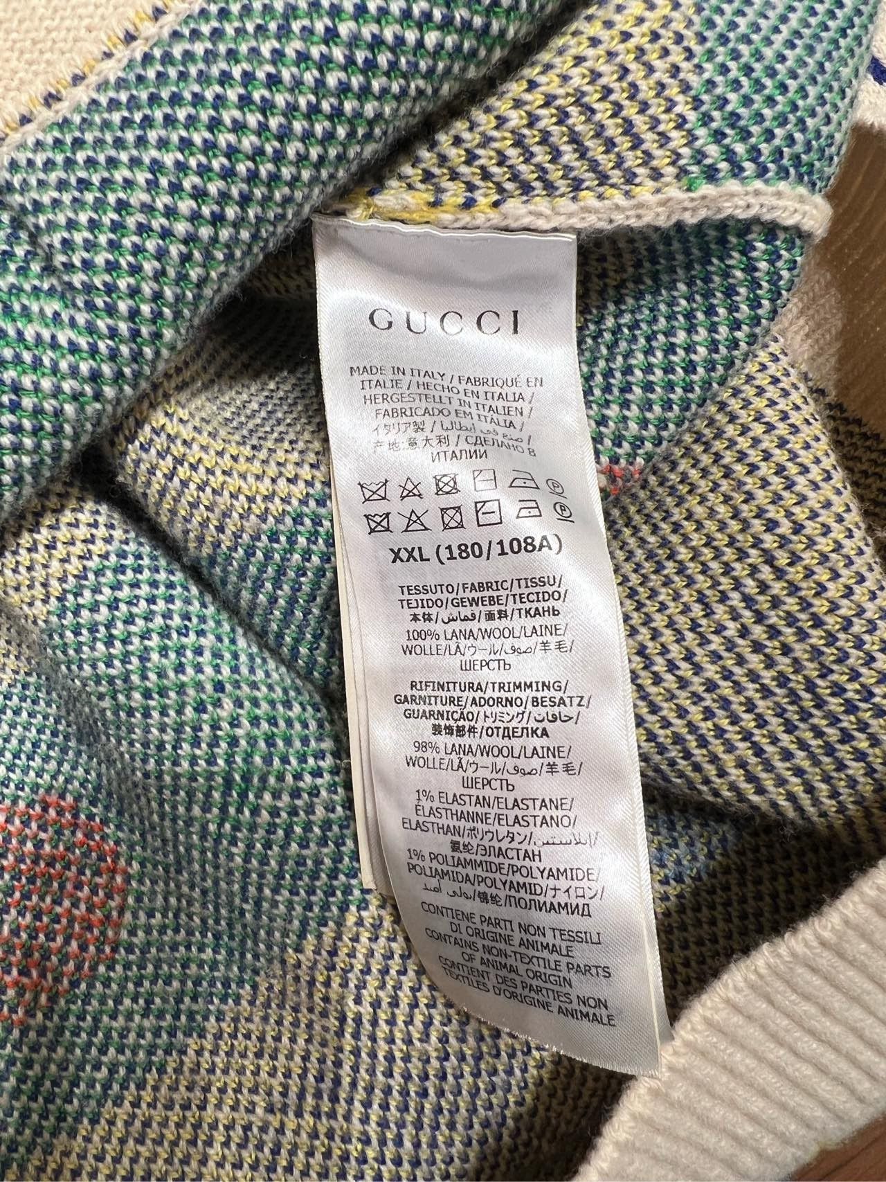 Gucci Gucci Wool Coat with Star & GG Patterns Size US XXL / EU 58 / 5 - 4 Thumbnail