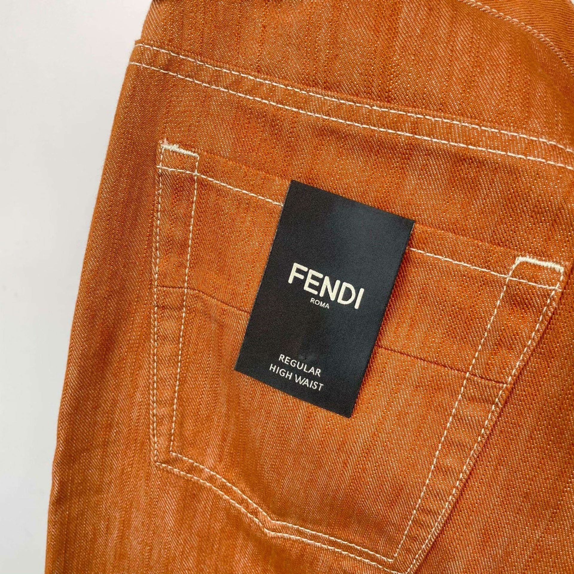 Fendi Brown Fendi Denim Pants Size US 32 / EU 48 - 4 Thumbnail