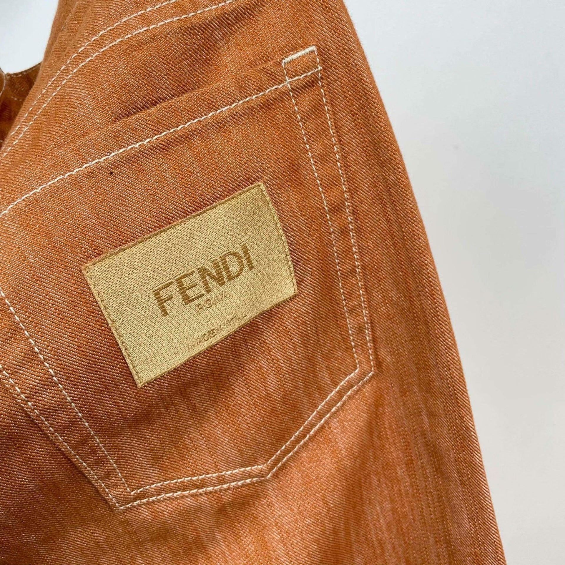 Fendi Brown Fendi Denim Pants Size US 32 / EU 48 - 7 Thumbnail