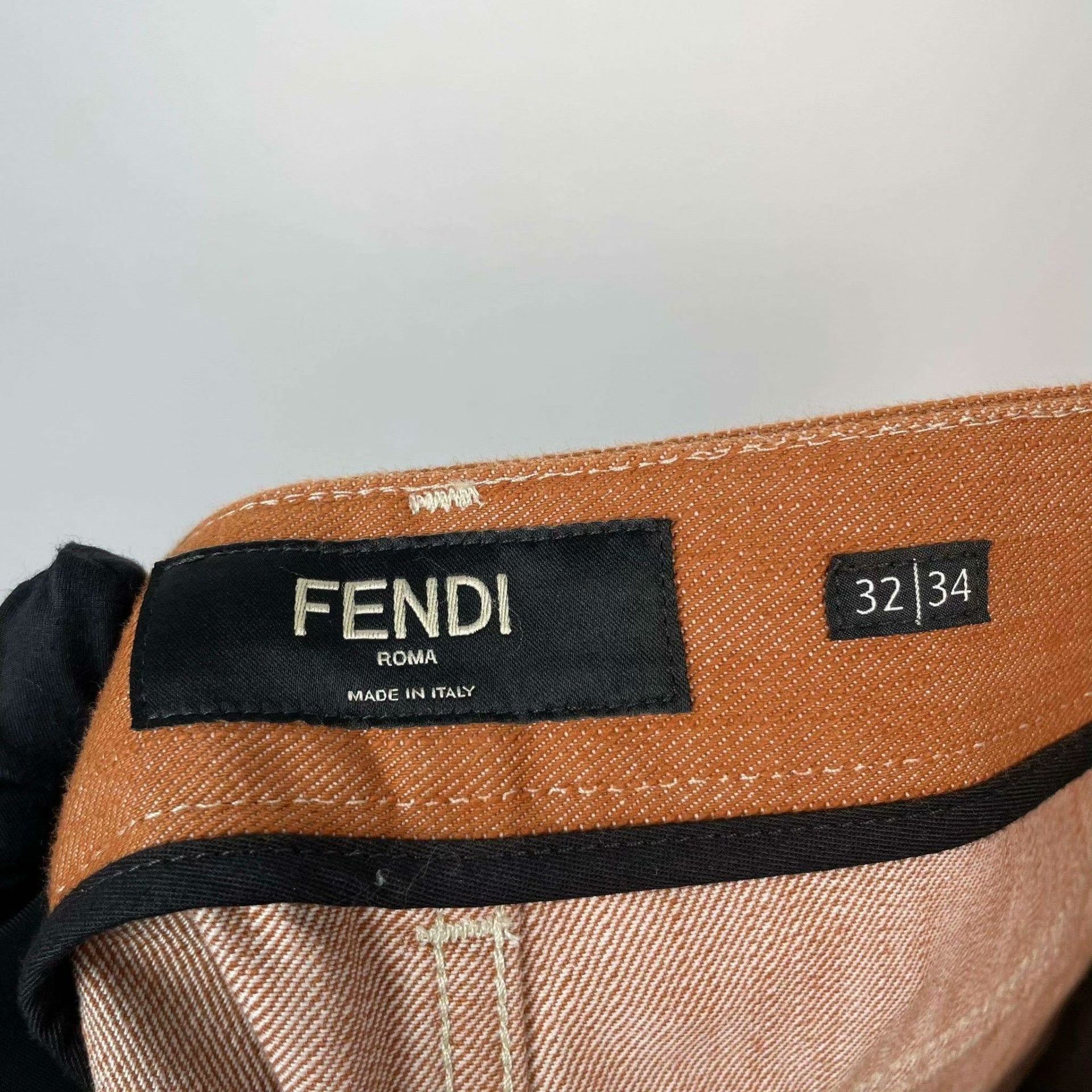 Fendi Brown Fendi Denim Pants Size US 32 / EU 48 - 3 Thumbnail