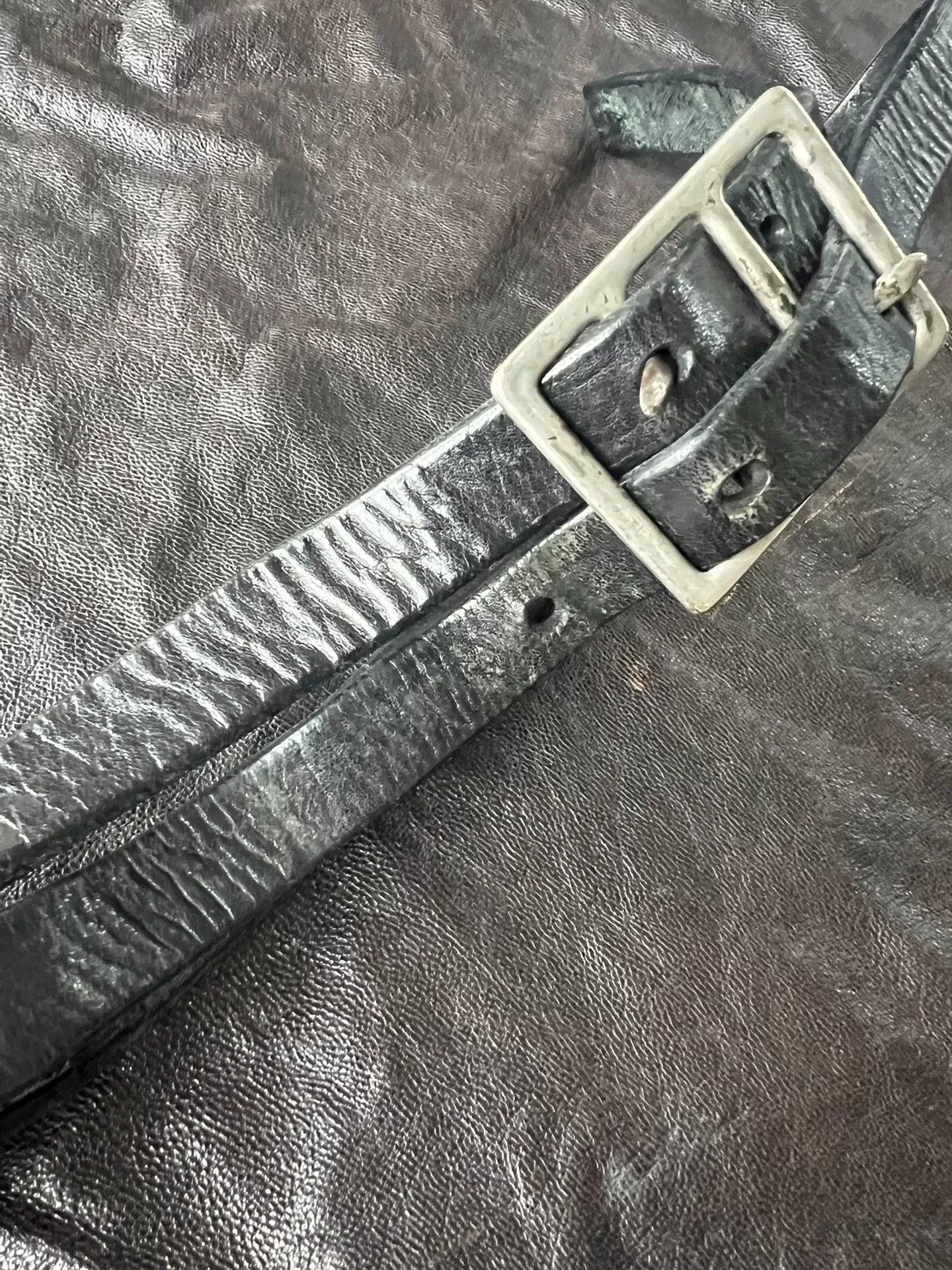 Carol Christian Poell Carol Christian Poell Black Distressed Double-Head Belt Size ONE SIZE - 2 Thumbnail