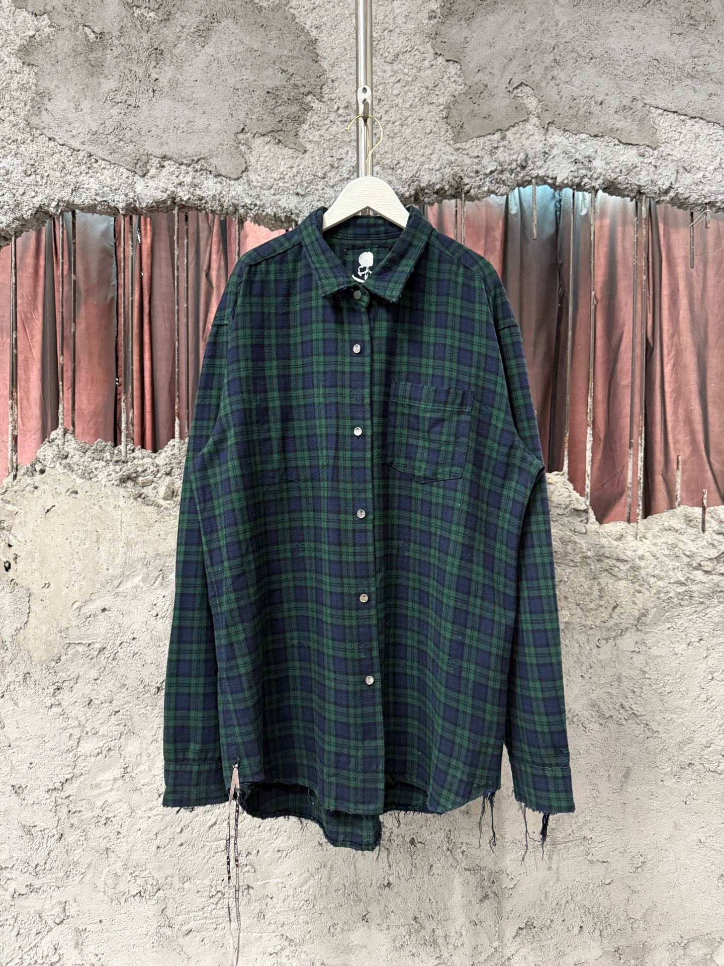 Mastermind Japan MasterMind Japan Green Plaid Shirt Size US L / EU 52-54 / 3 - 3 Thumbnail