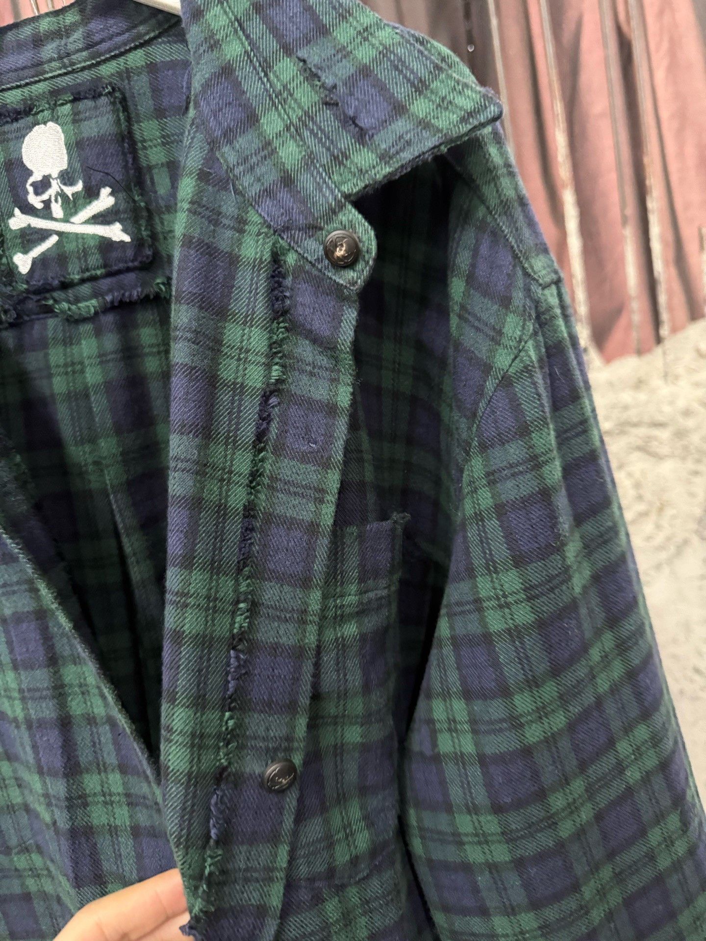 Mastermind Japan MasterMind Japan Green Plaid Shirt Size US L / EU 52-54 / 3 - 5 Thumbnail