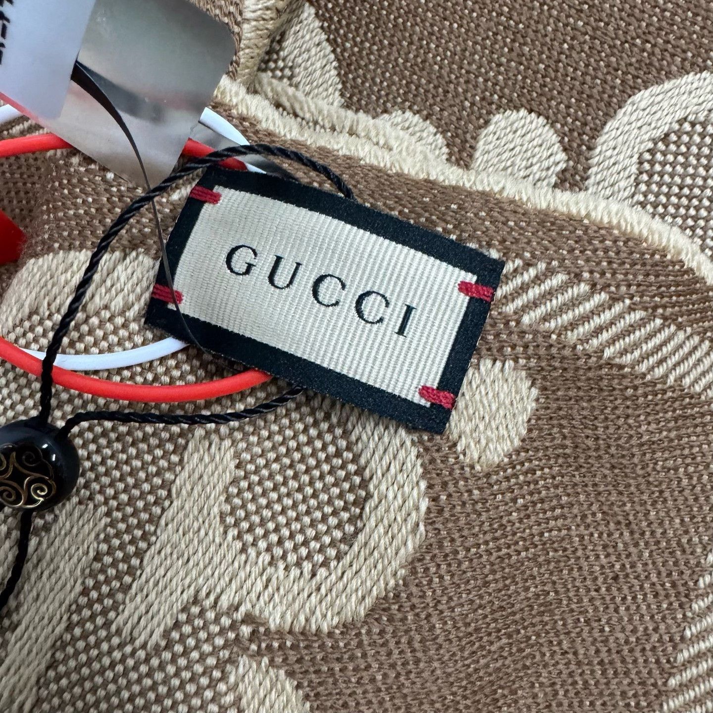 Gucci Gucci Double G Print Wool Scarf Size ONE SIZE - 4 Thumbnail