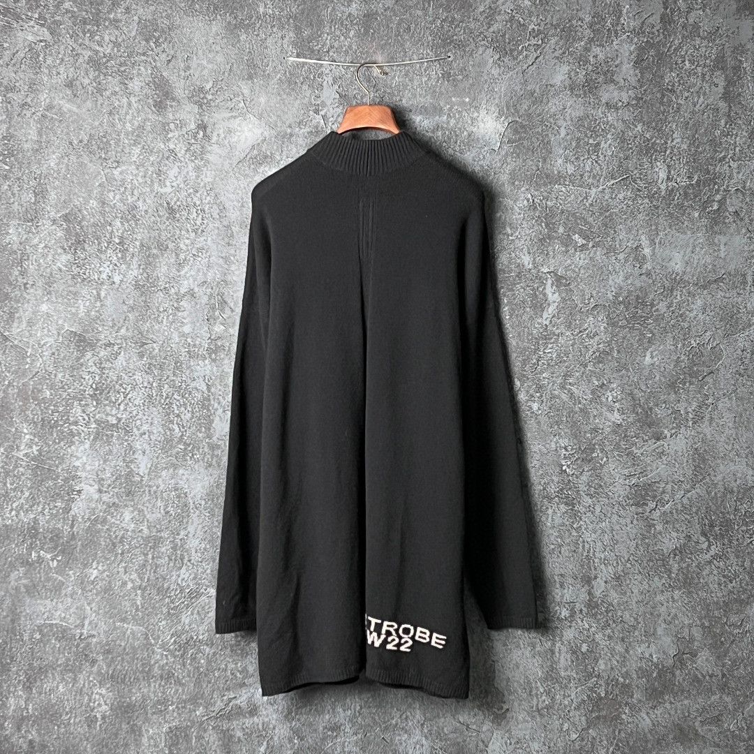 Rick Owens Rick Owens 'ORIGINAL' Black Crewneck Sweater Size US M / EU 48-50 / 2 - 2 Thumbnail