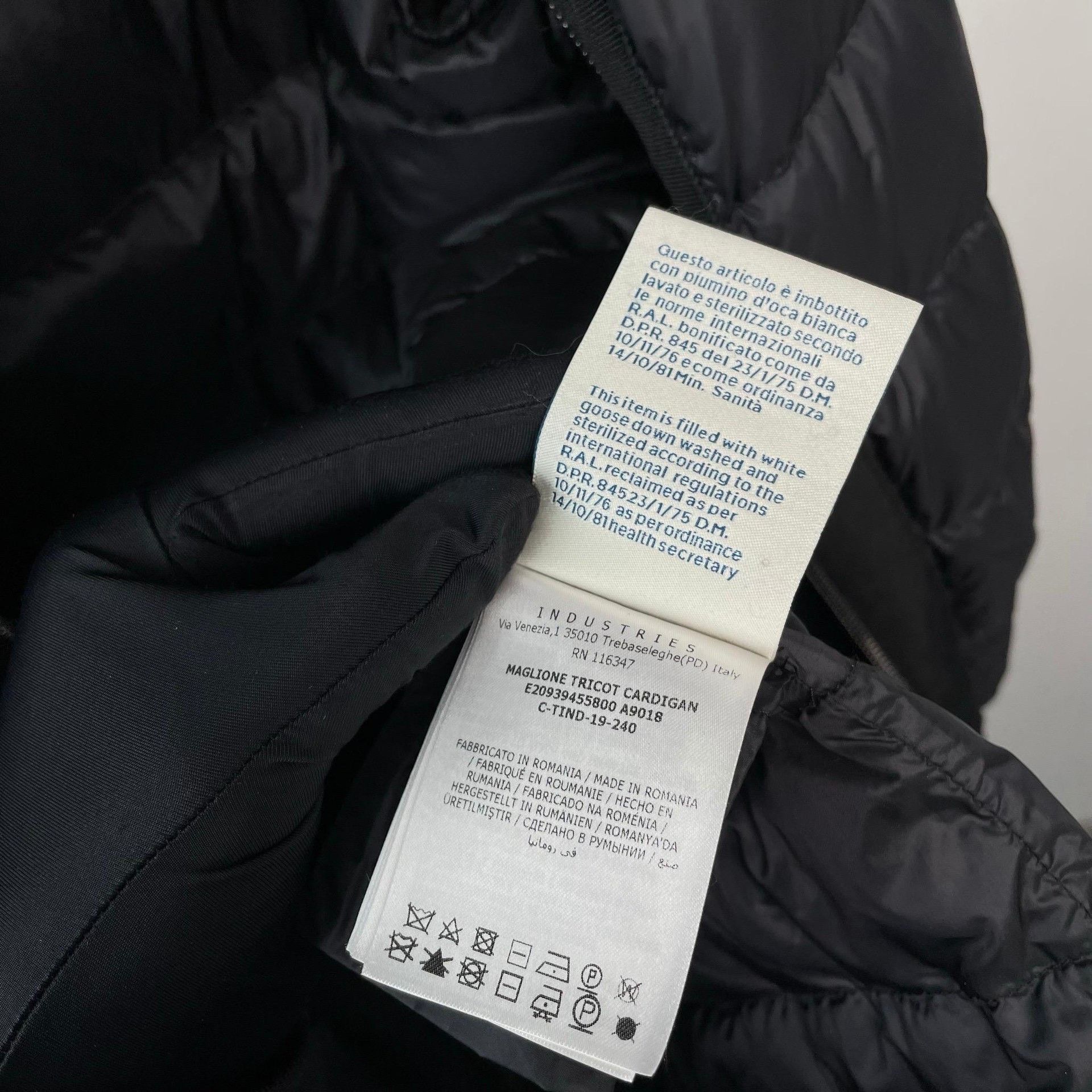 Moncler Moncler Black Stand-Collar Zip Jacket Size US L / EU 52-54 / 3 - 6 Thumbnail