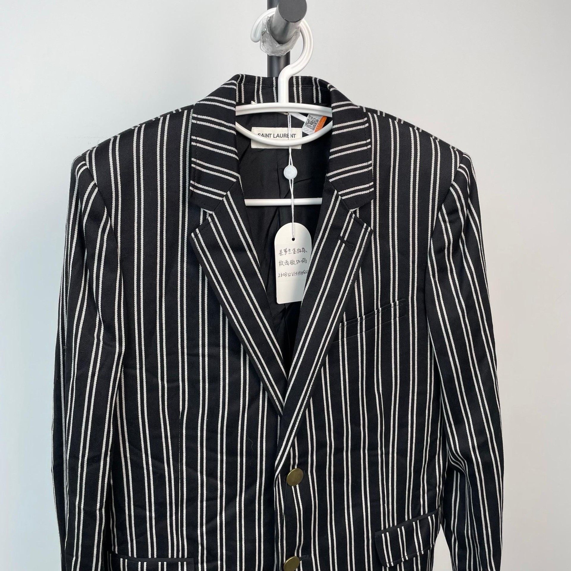 Saint Laurent Paris Saint Laurent 14FW Hedi Gold Button Blazer Size US M / EU 48-50 / 2 - 4 Thumbnail
