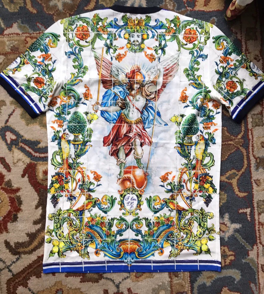 Dolce & Gabbana D&G White Floral Angel 3D Print T-shirt Size US L / EU 52-54 / 3 - 4 Thumbnail