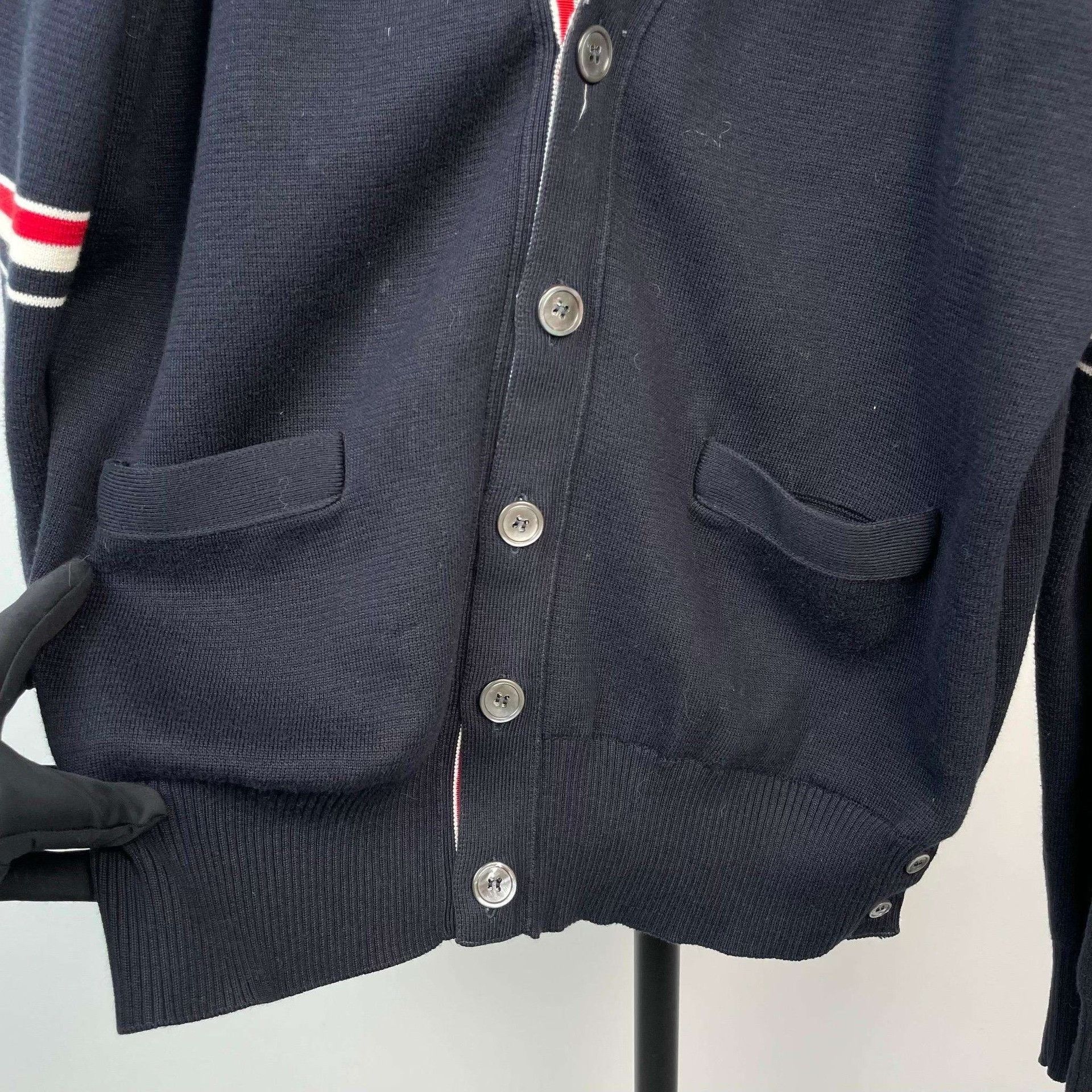 Thom Browne Thom Browne Black Knit Cardigan Size US S / EU 44-46 / 1 - 4 Thumbnail