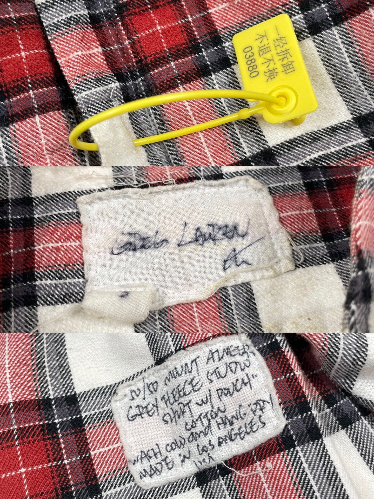 Greg Lauren Greg Lauren Vintage Plaid Open Front Shirt Size US L / EU 52-54 / 3 - 5 Thumbnail