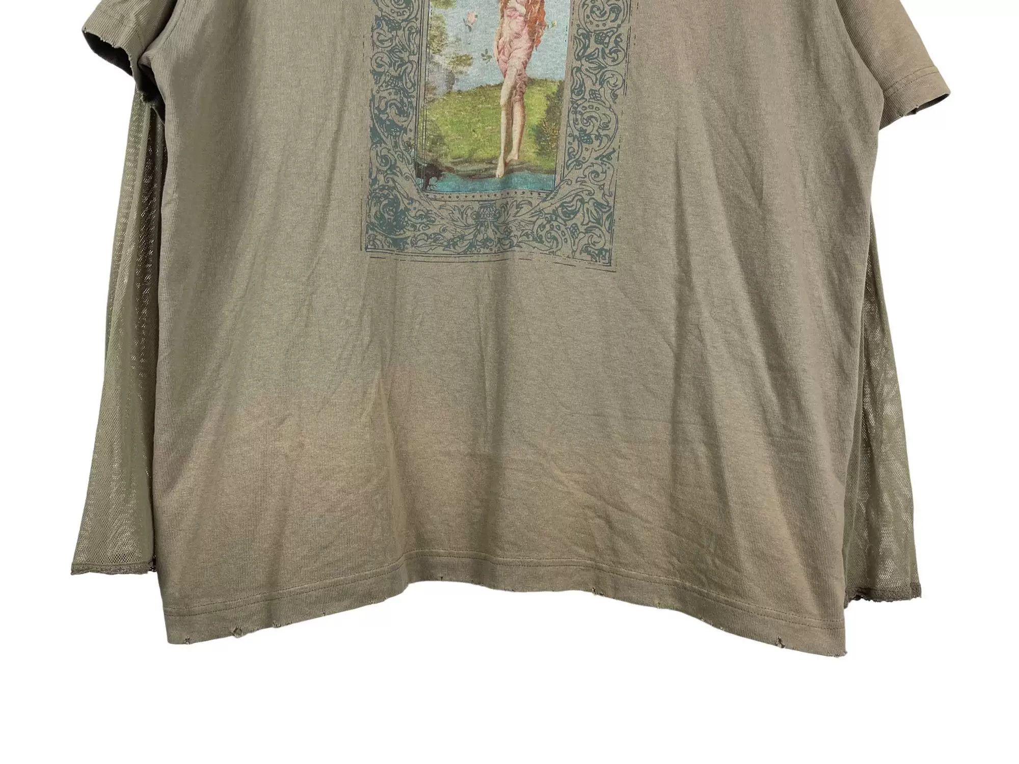 Acne Studios Acne Studios 24SS Olive Green Mesh Sleeve Top Size US M / EU 48-50 / 2 - 4 Thumbnail
