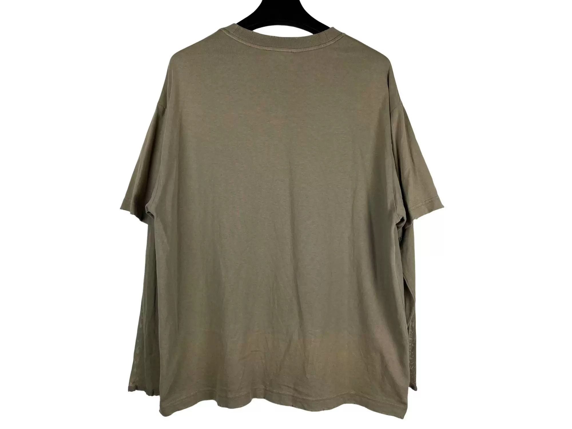 Acne Studios Acne Studios 24SS Olive Green Mesh Sleeve Top Size US M / EU 48-50 / 2 - 2 Thumbnail