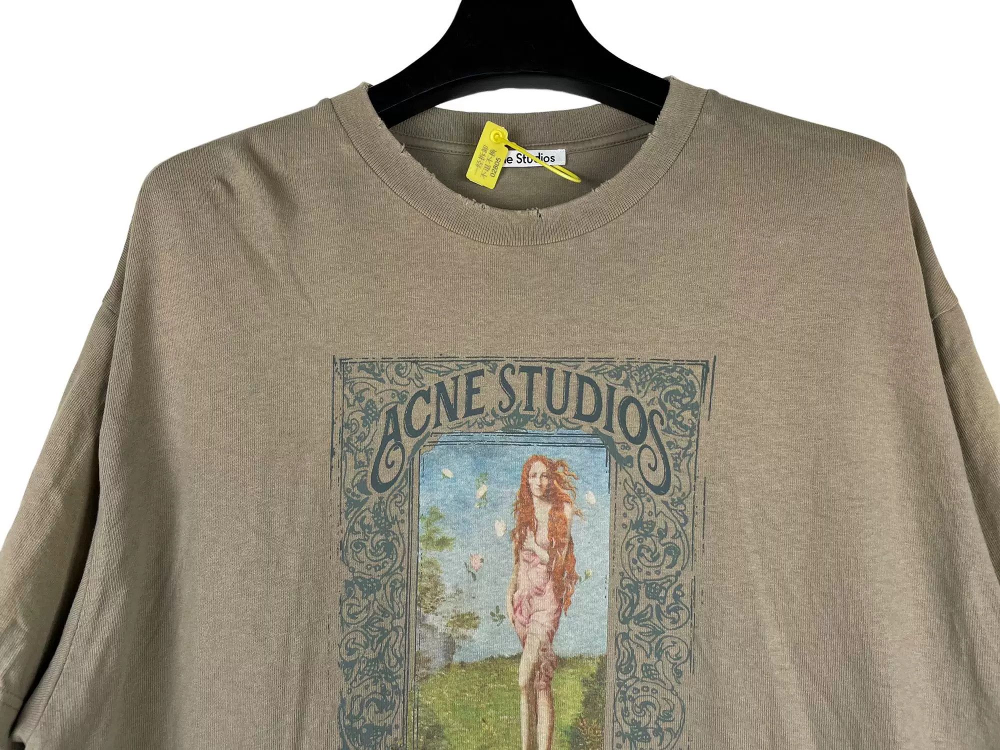 Acne Studios Acne Studios 24SS Olive Green Mesh Sleeve Top Size US M / EU 48-50 / 2 - 3 Thumbnail