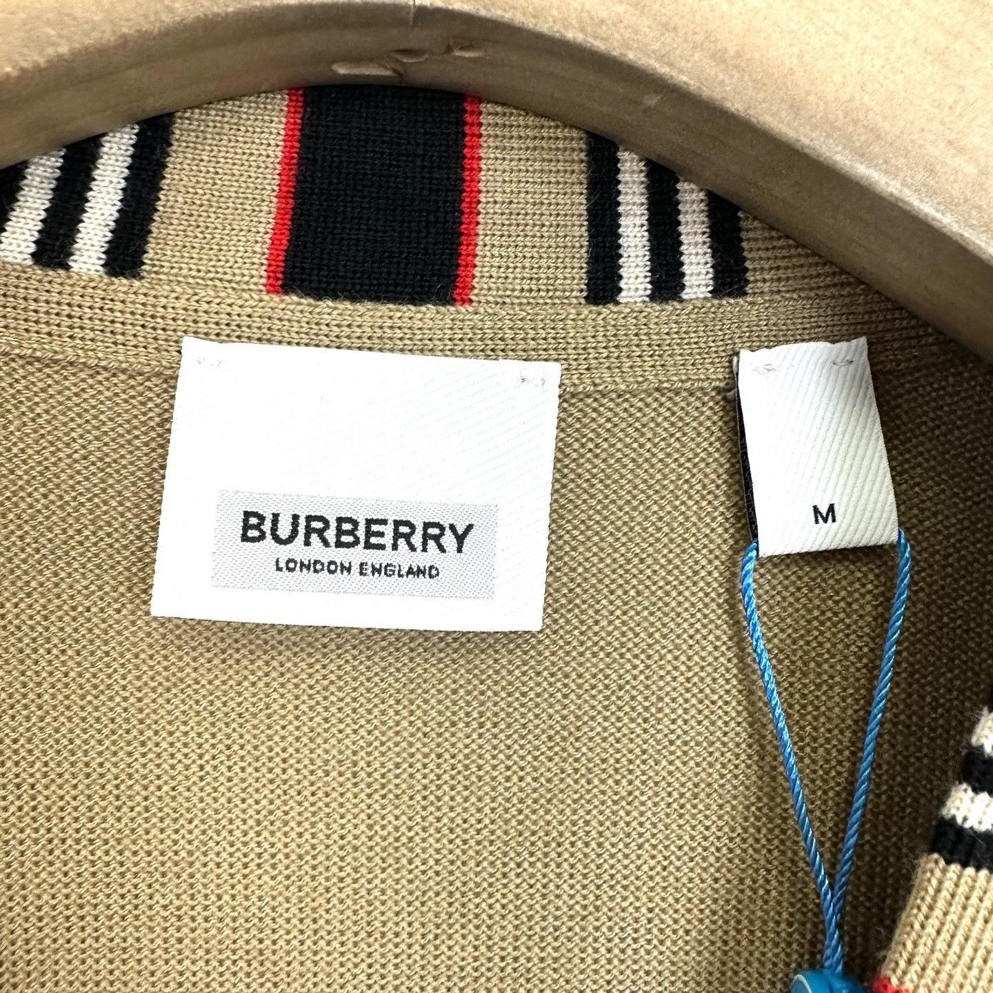 Burberry Burberry Camel Striped Knit Cardigan Size US M / EU 48-50 / 2 - 4 Thumbnail