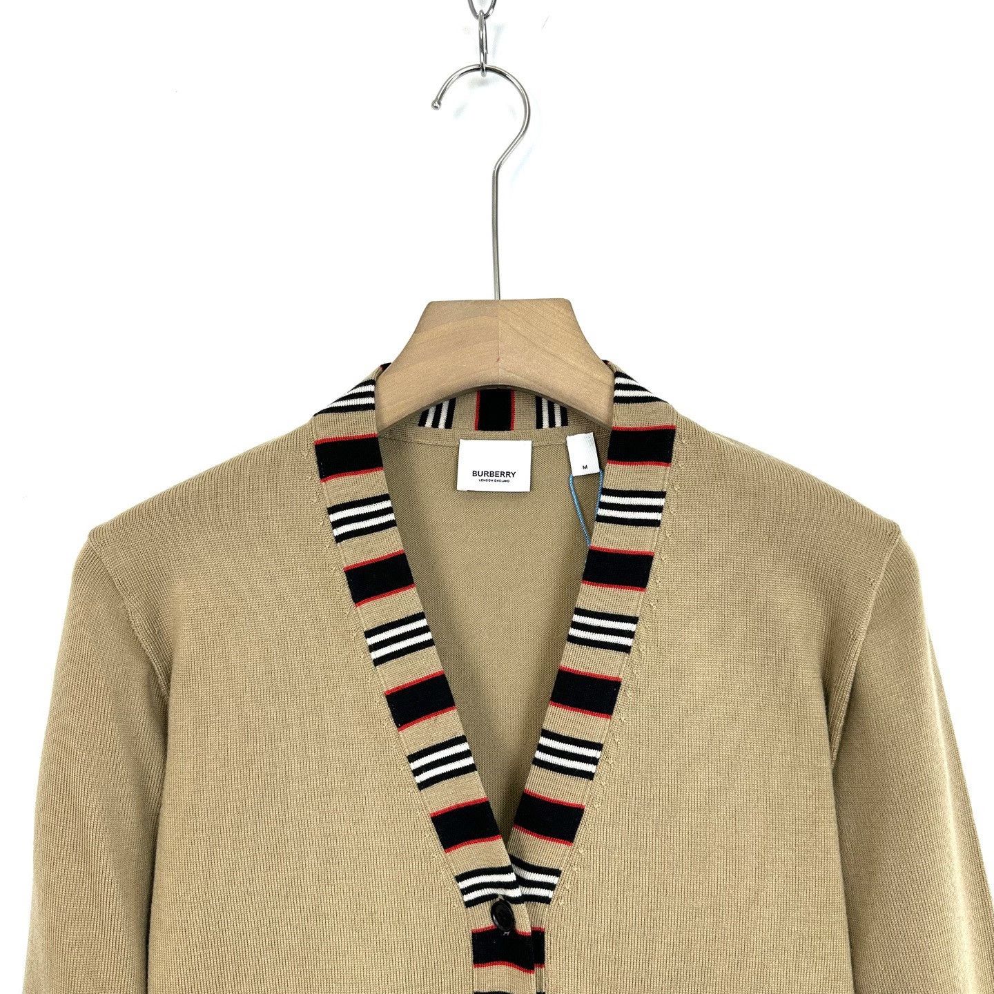 Burberry Burberry Camel Striped Knit Cardigan Size US M / EU 48-50 / 2 - 3 Thumbnail