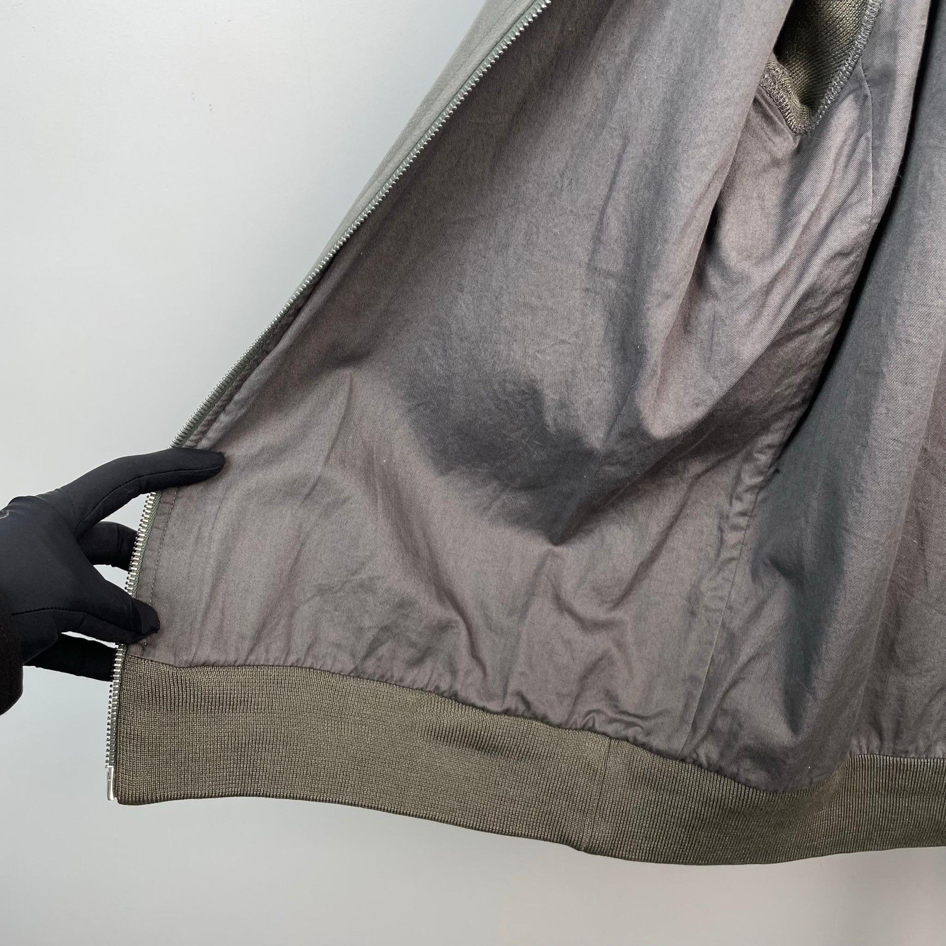 Louis Vuitton Louis Vuitton Gray-Green Wool Leather Zip Jacket Size US XXL / EU 58 / 5 - 4 Thumbnail