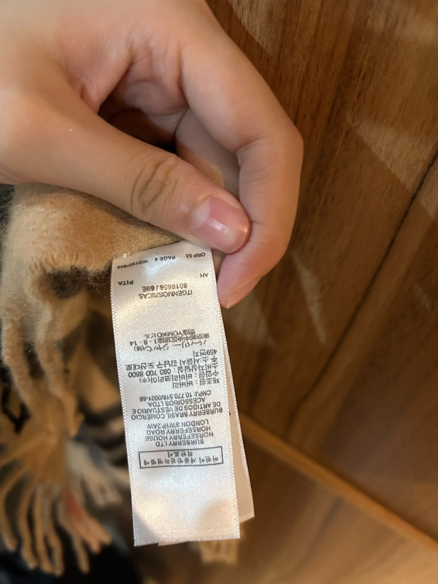 Burberry Burberry Classic Check Scarf Size ONE SIZE - 3 Thumbnail