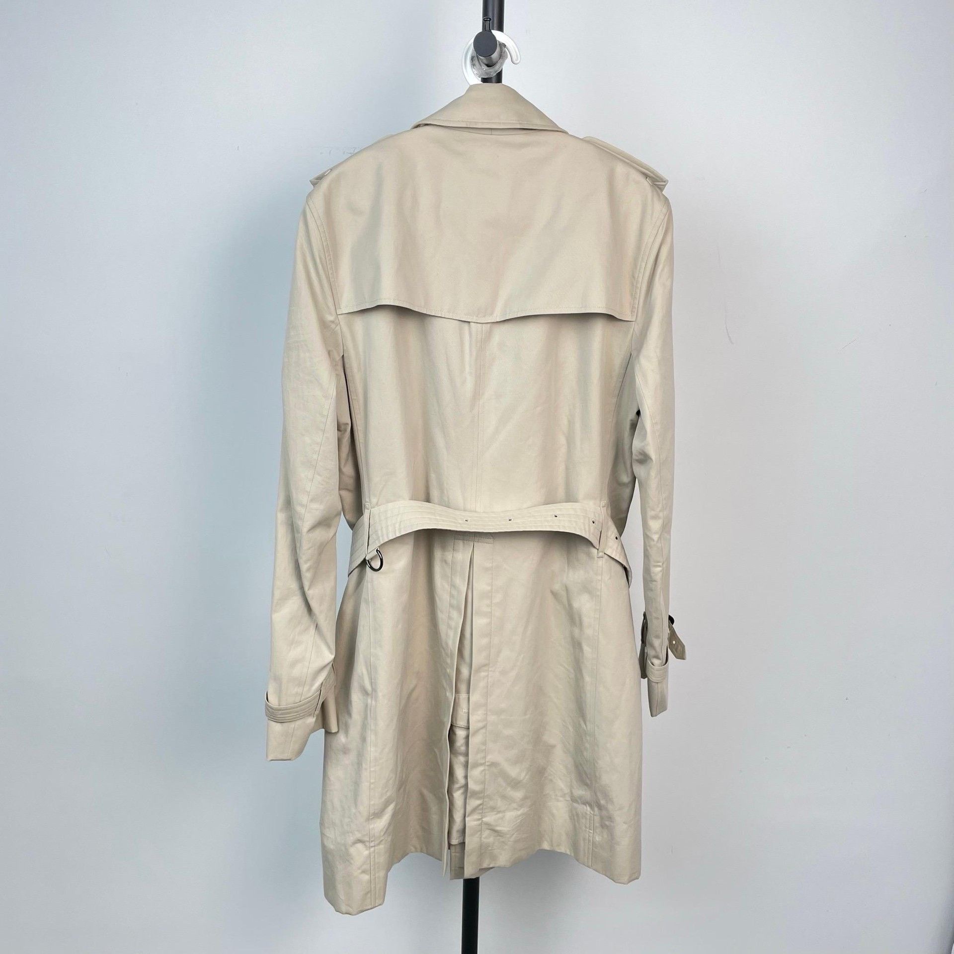 Burberry Burberry Double-Breasted Mid-Length Trench Coat Size US M / EU 48-50 / 2 - 2 Thumbnail