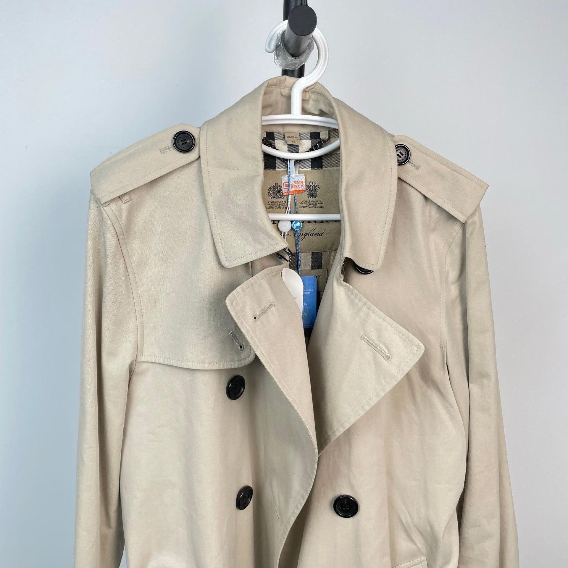 Burberry Burberry Double-Breasted Mid-Length Trench Coat Size US M / EU 48-50 / 2 - 8 Thumbnail