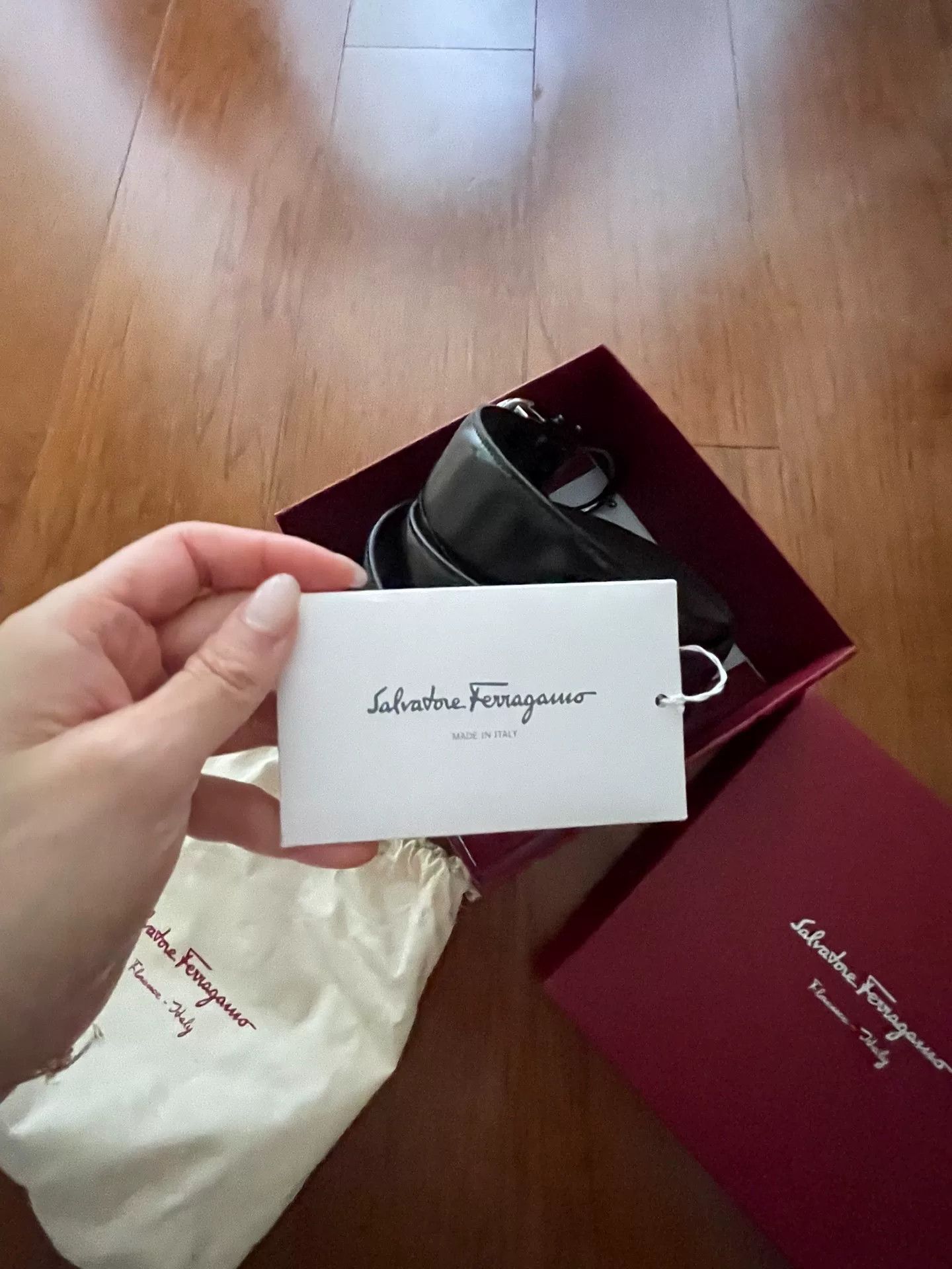 Salvatore Ferragamo Ferragamo Men's Black Belt Size ONE SIZE - 4 Thumbnail