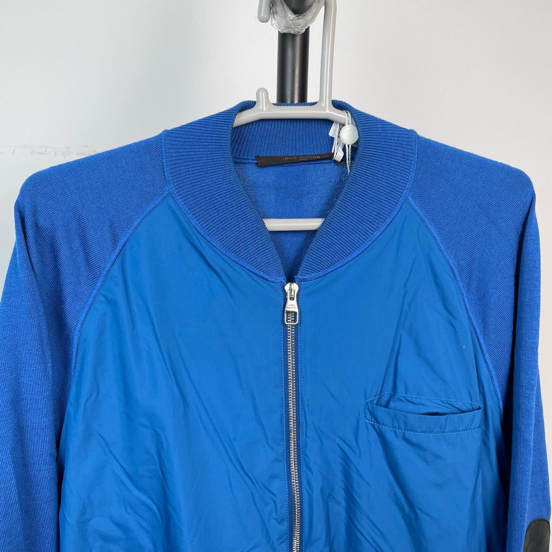 Louis Vuitton Louis Vuitton Blue Nylon Leather Zip Jacket Size US S / EU 44-46 / 1 - 4 Thumbnail