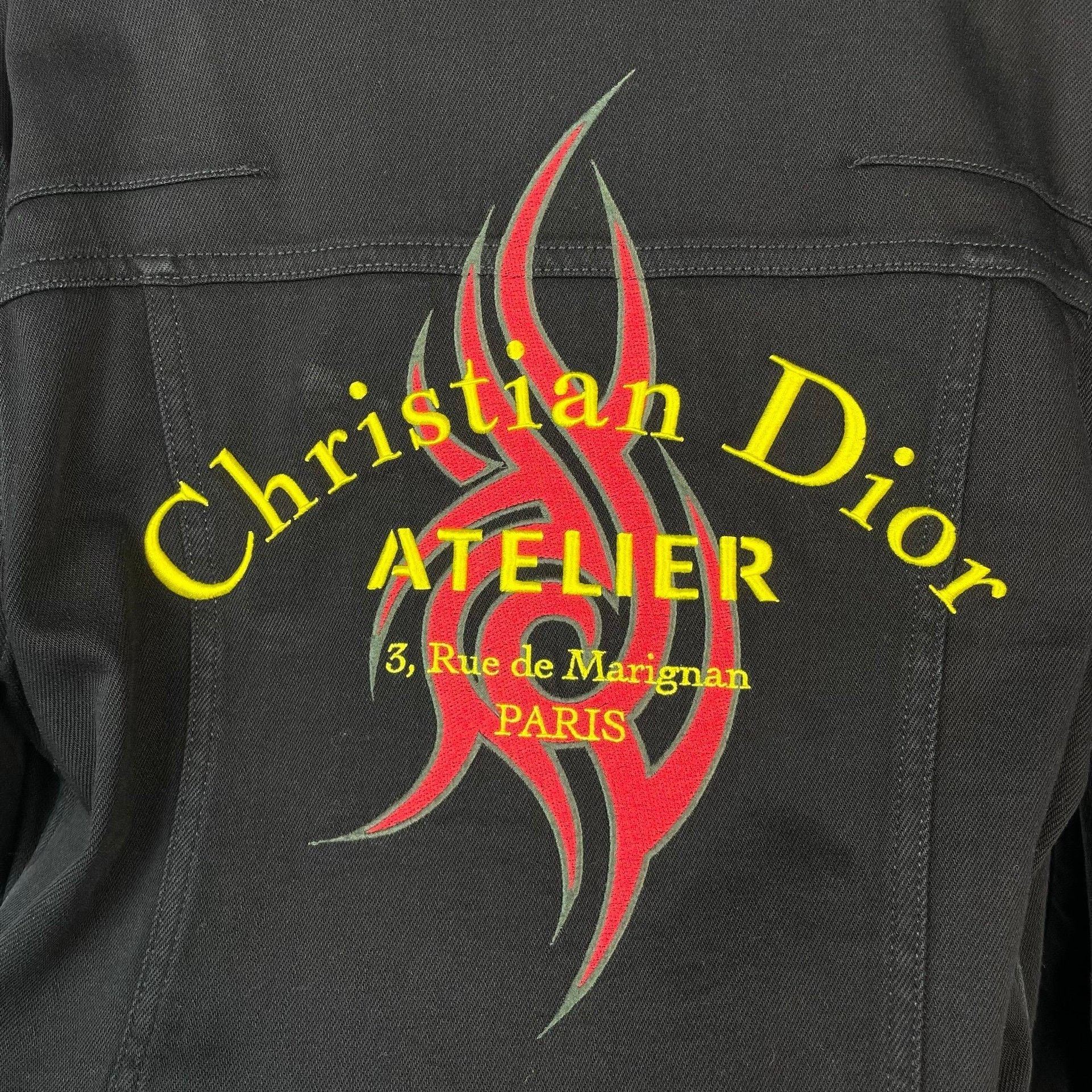 Dior Dior Black Flame Embroidery Zip-Up Sweatshirt Size US M / EU 48-50 / 2 - 4 Thumbnail