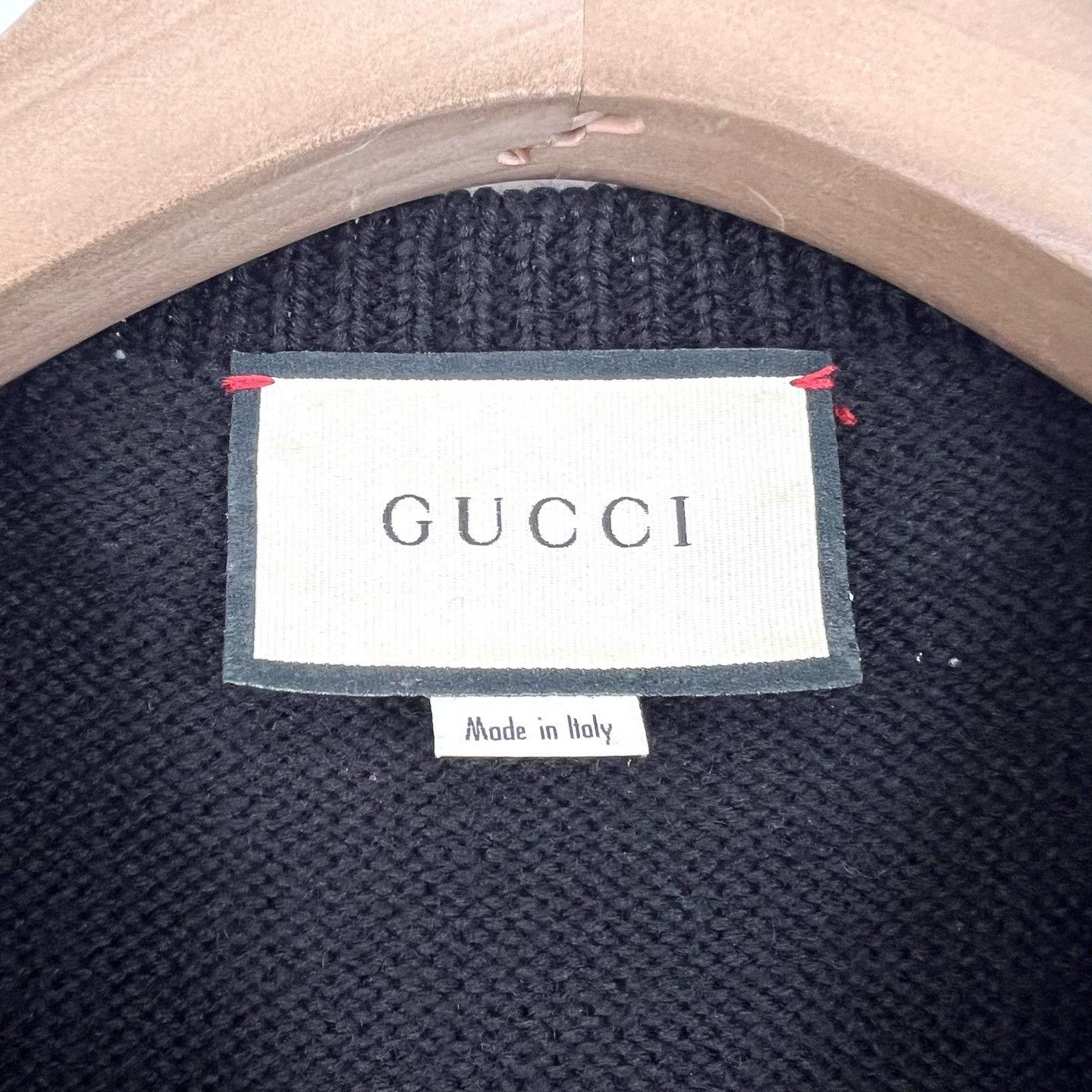 Gucci Gucci Black Bee Embroidery Wool Sweater Size US M / EU 48-50 / 2 - 5 Thumbnail