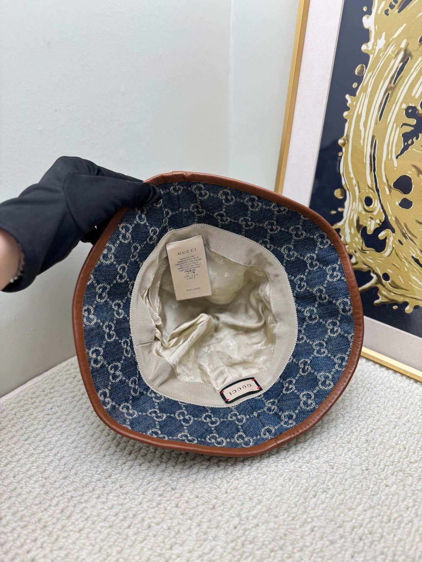 Gucci Gucci Blue Denim Bucket Hat Size ONE SIZE - 3 Thumbnail