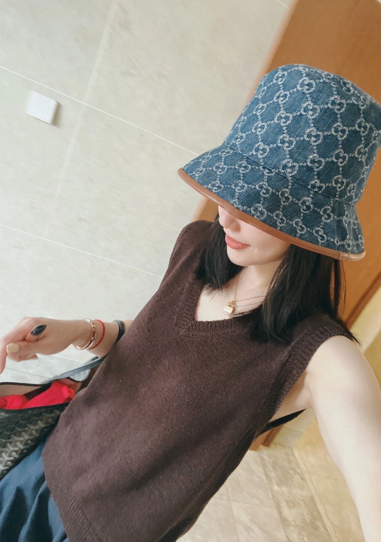 Gucci Gucci Blue Denim Bucket Hat Size ONE SIZE - 6 Thumbnail