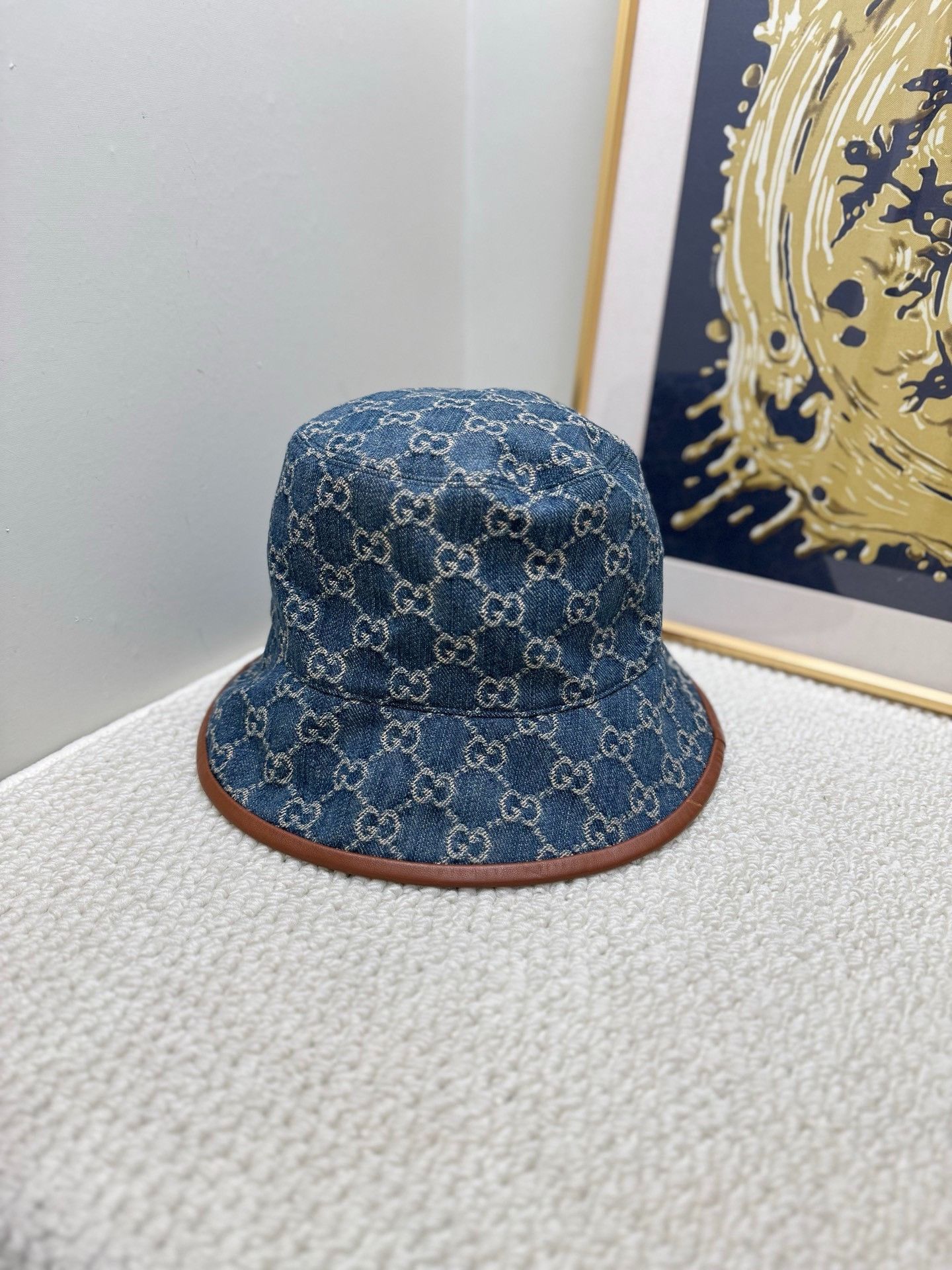 Gucci Gucci Blue Denim Bucket Hat Size ONE SIZE - 2 Thumbnail