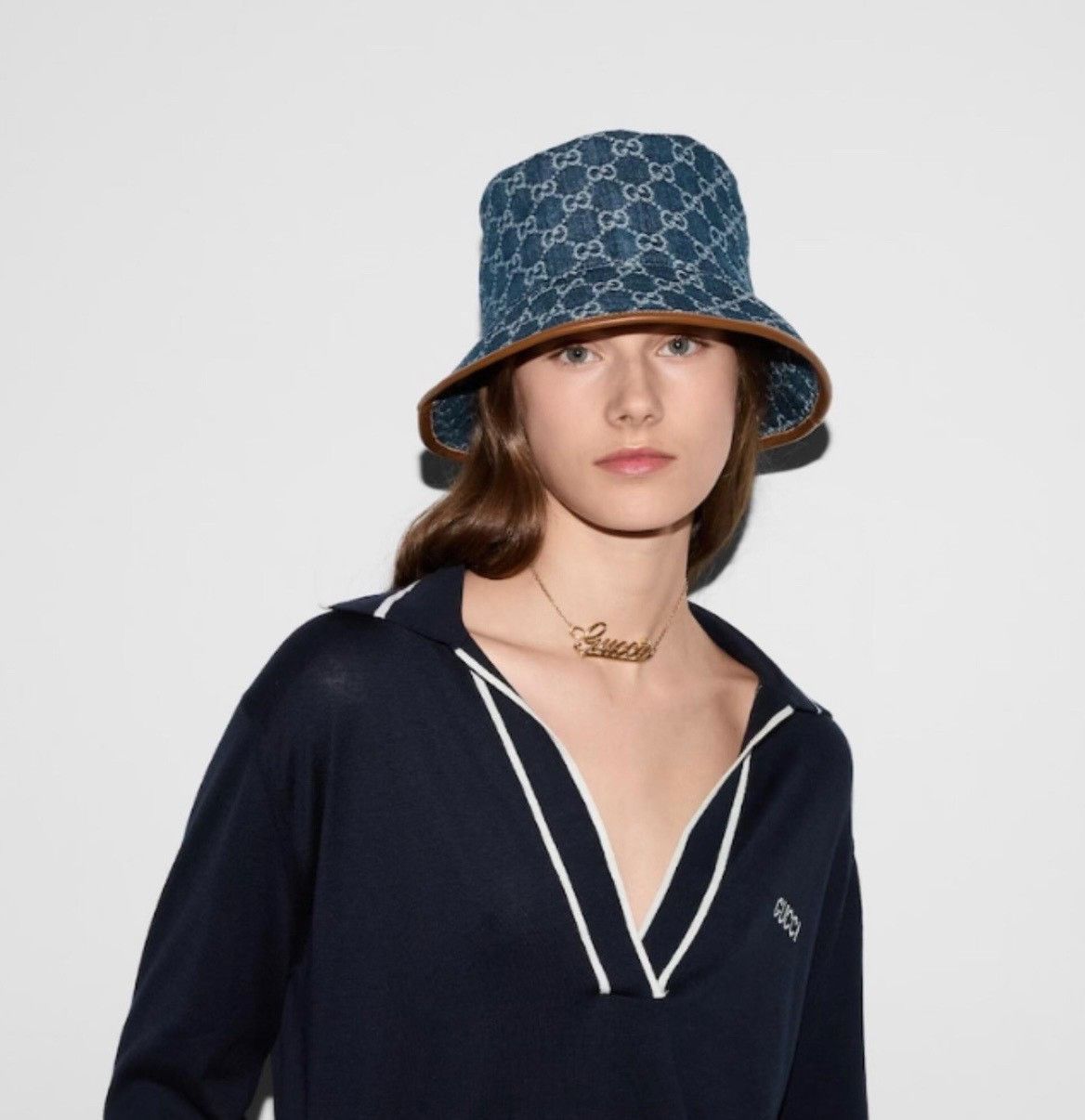 Gucci Gucci Blue Denim Bucket Hat Size ONE SIZE - 8 Thumbnail
