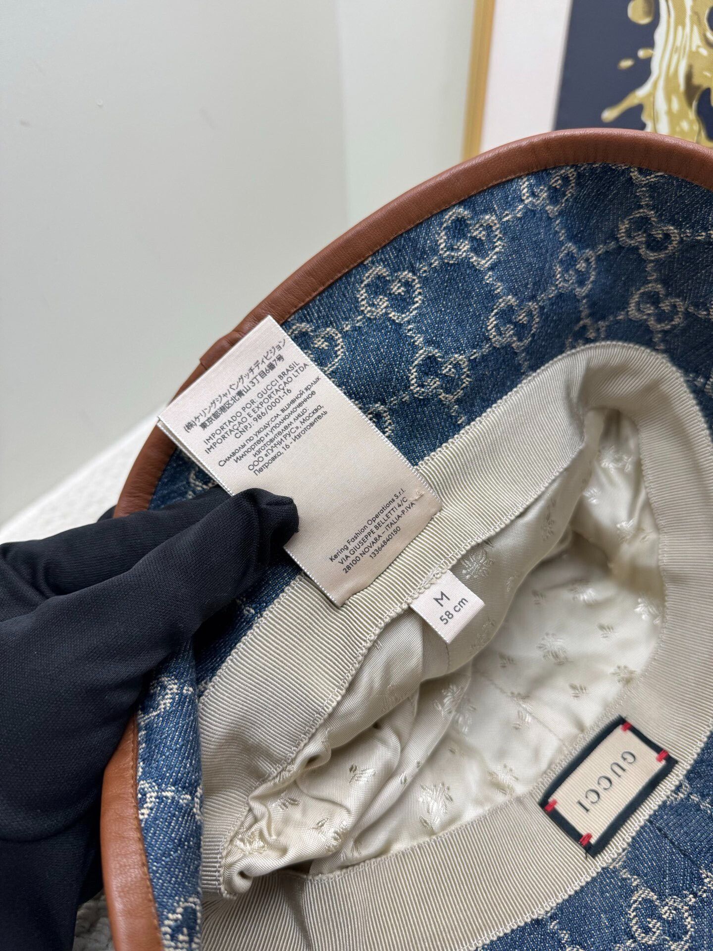 Gucci Gucci Blue Denim Bucket Hat Size ONE SIZE - 4 Thumbnail