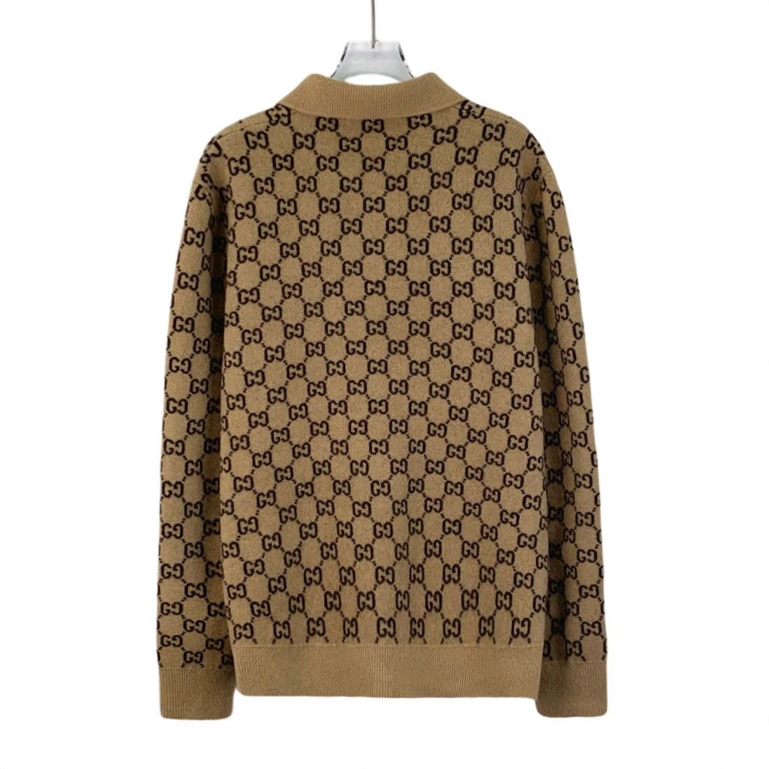 Gucci Gucci Brown Logo Jacquard Jacket Size US M / EU 48-50 / 2 - 2 Thumbnail